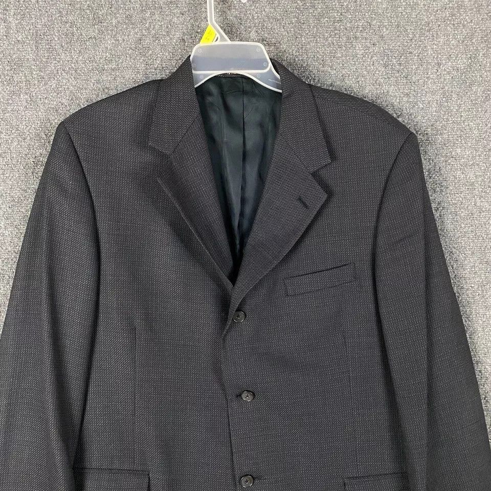 Perry Ellis × Vintage Vintage Perry Ellis Portfolio Blazer Suit Men's 46 32" Long Size 46R - 2 Thumbnail