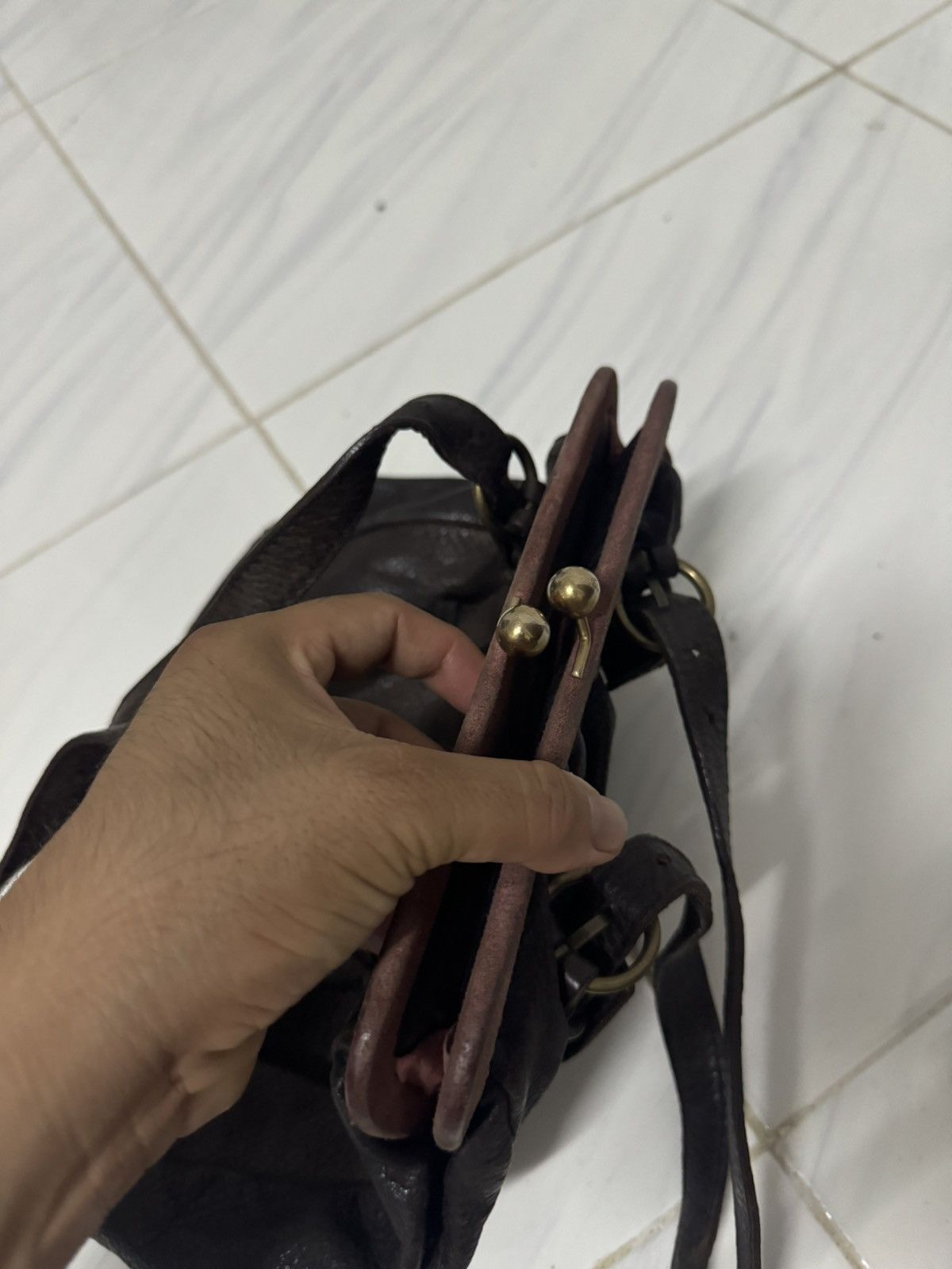 Designer × Miu Miu MIU MIU LEATHER SHOULDER BAG Size ONE SIZE - 5 Thumbnail