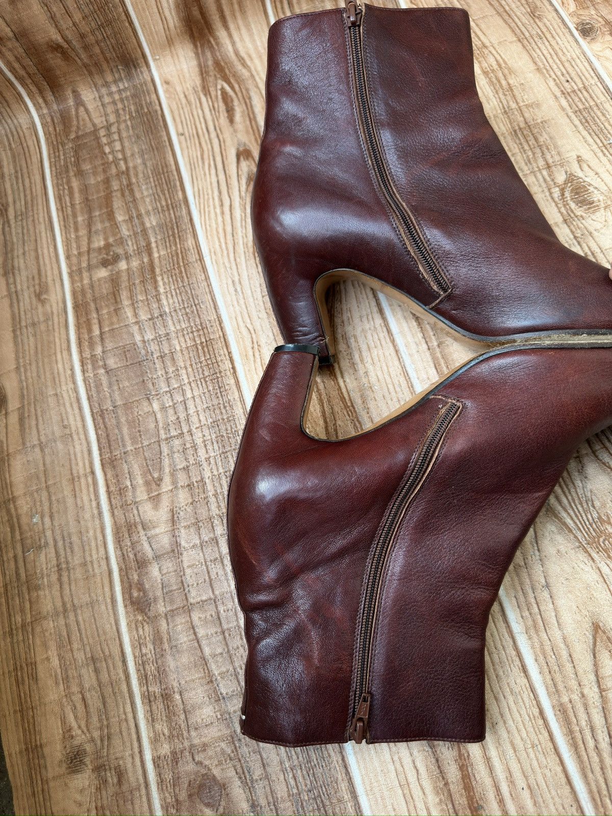 Maison Margiela Maison Martin Margiela Curved Heeled Boots Line 22 Size US 9 / IT 39 - 6 Thumbnail