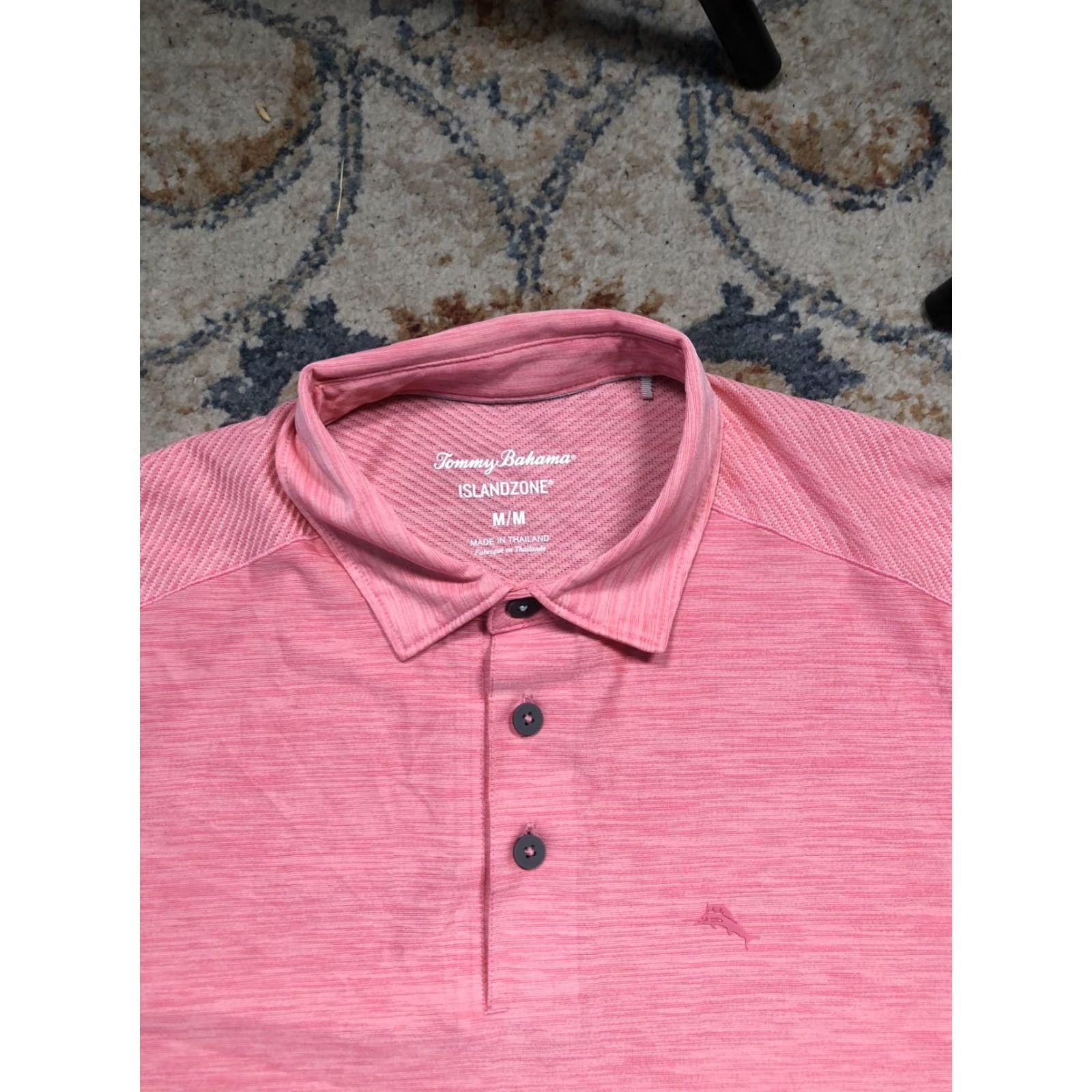 Tommy Bahama Tommy Bahama Polo Shirt Mens M Pink Island Zone Performance Golf Lightweight Breathable Moisture Wicking Short Sleeve Collared Size US M / EU 48-50 / 2 - 2 Thumbnail