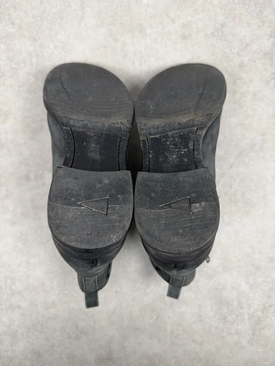 Diesel Diesel Grey Eroded Leather Boots Size US 9 / EU 42 - 9 Thumbnail