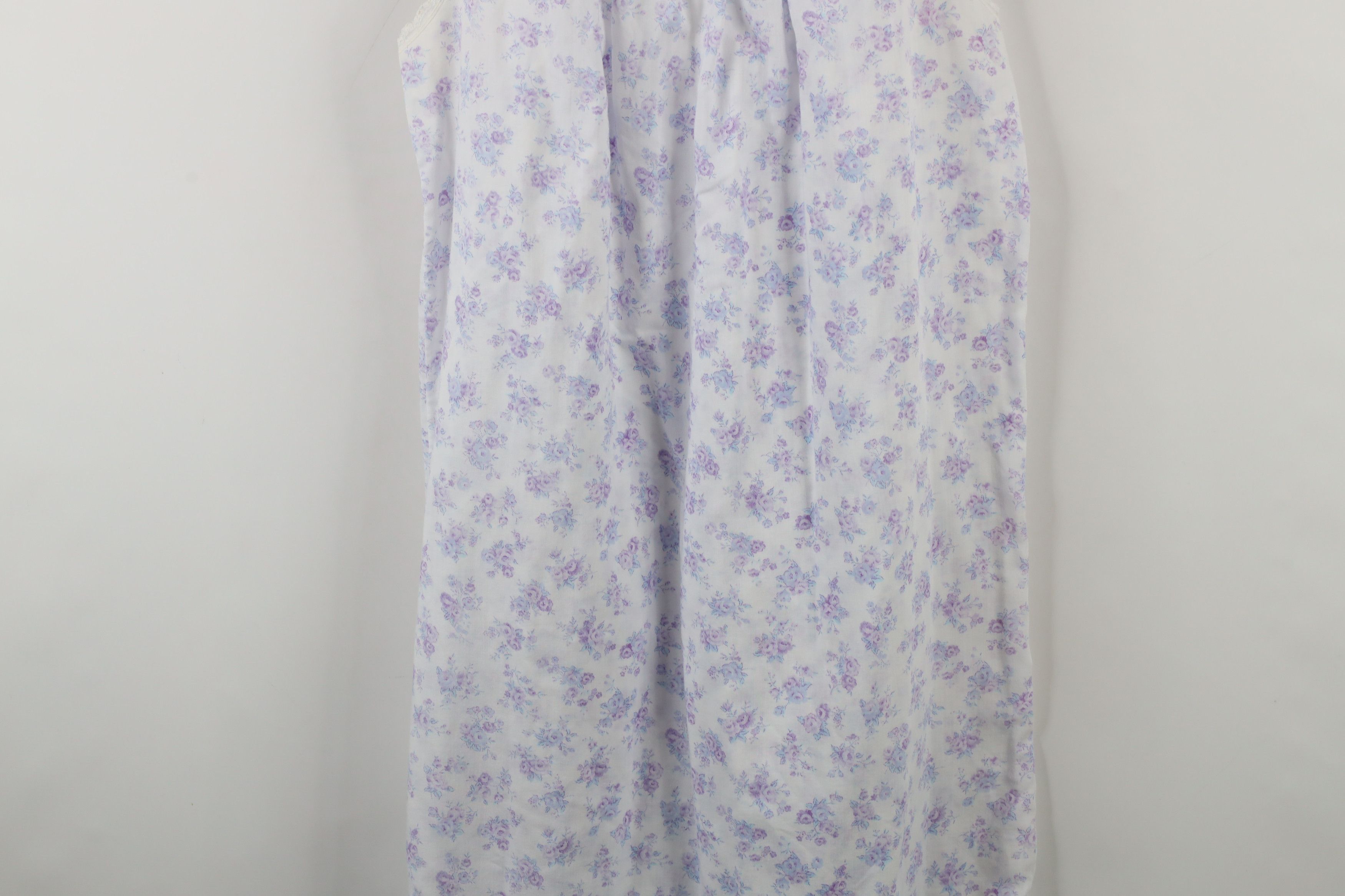 Vintage Vintage 90s Miss Elaine Lace Night Gown Sleep Shirt USA Size M / US 6-8 / IT 42-44 - 12 Thumbnail