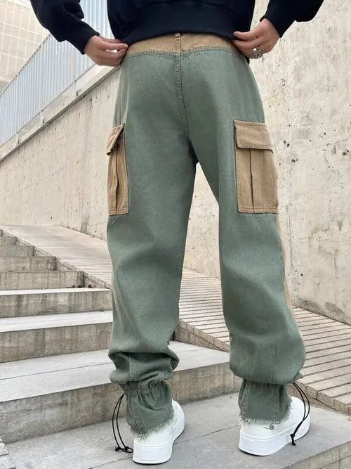 Japanese Brand × Vintage Baggy Cargo Denim Jeans Regulated Leg Size US 34 / EU 50 - 4 Thumbnail