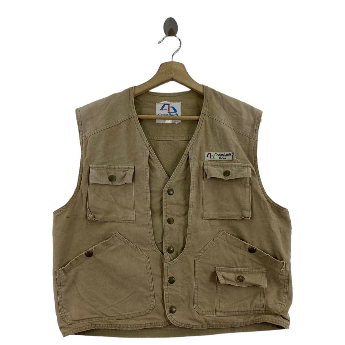 Brown Columbia Sweatshirt DAIWA GREAT BANFF Multi Pocket Outdoor