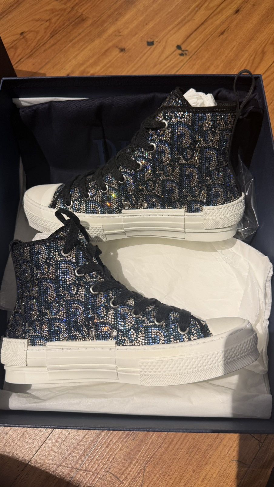 Dior Dior B23 High 'Dior Oblique Strass Size US 6.5 / IT 36.5 - 3 Thumbnail