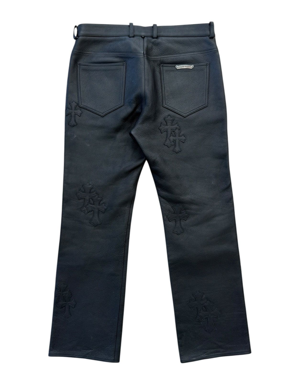 Chrome Hearts Chrome Hearts Flooded 20 Patch Leather Pants Size US 34 / EU 50 - 2 Thumbnail