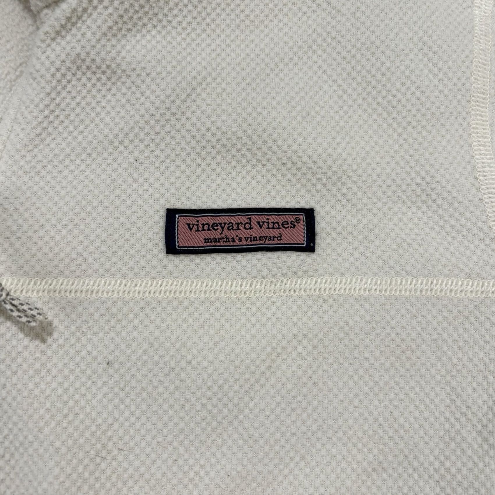 Vineyard Vines Vineyard Vines Sweatshirt Womens Small Quarter Zip White Preppy Beach Coastal Size S / US 4 / IT 40 - 3 Thumbnail