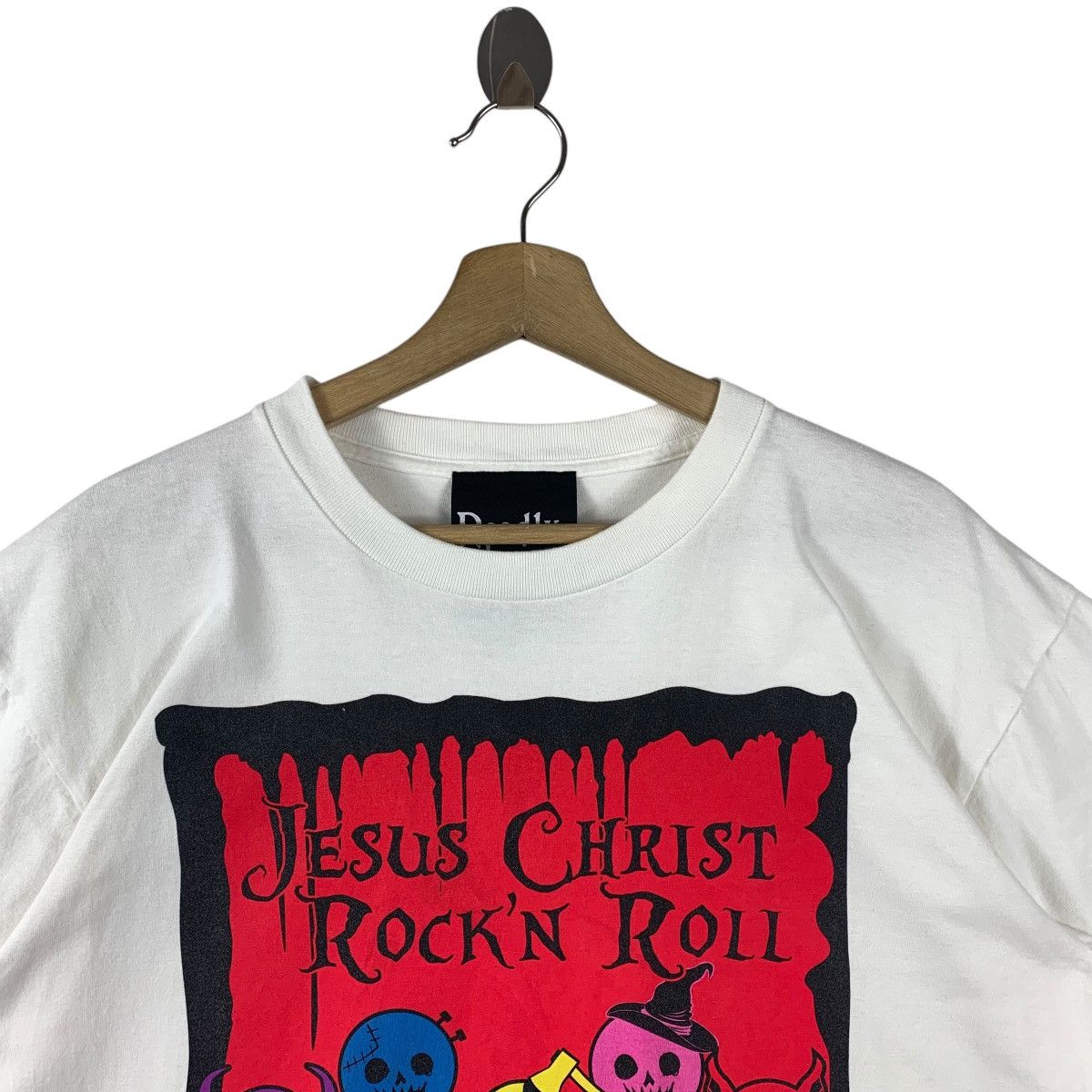 Band Tees × Japanese Brand × Vintage Vintage DEADLY CLARIS jesus christ rock and roll band tees Size US L / EU 52-54 / 3 - 2 Thumbnail