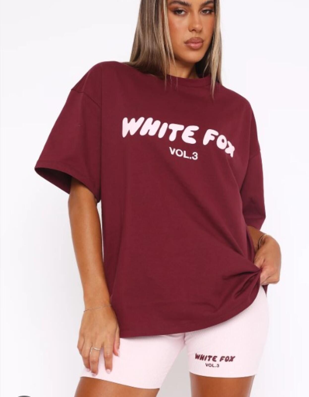 Other White Fox Boutique Offstage Oversized T "Red Velvet" Sz M/L Size L / US 10 / IT 46 - 1 Thumbnail