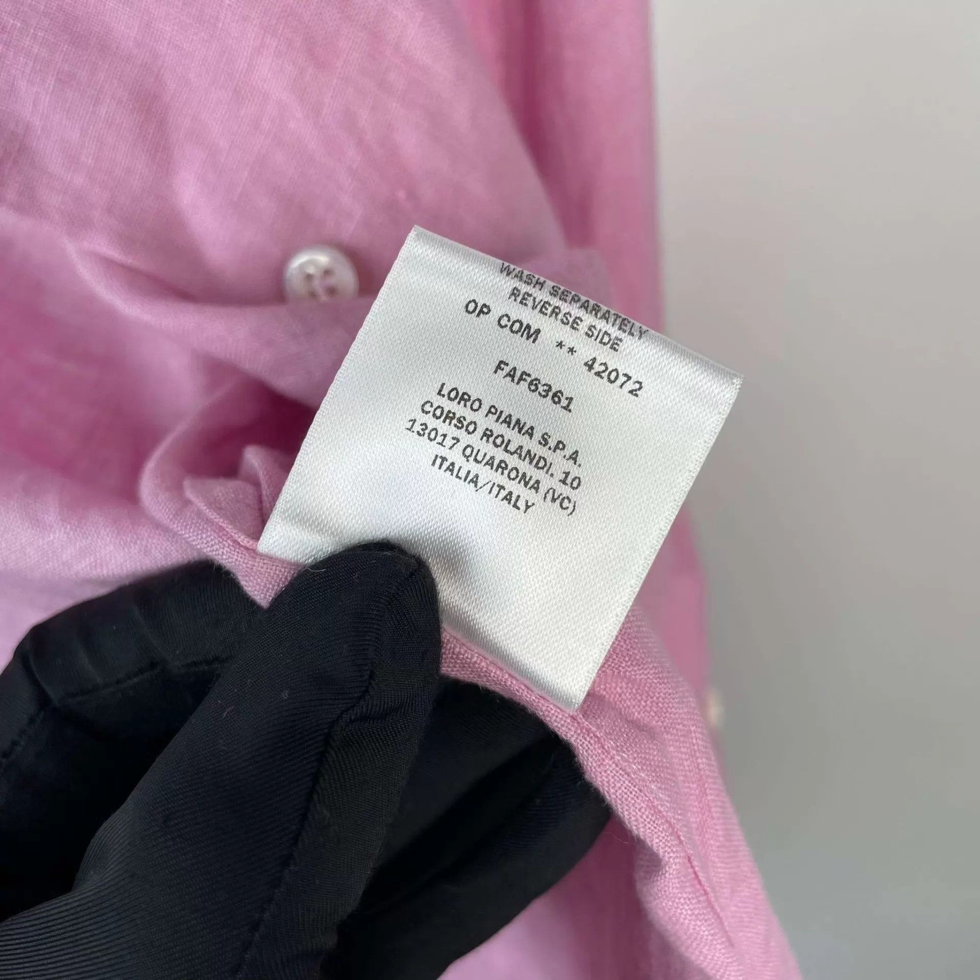 Loro Piana Loro Piana 97 New cotton long-sleeve shirt pink 38 Size XS / US 0-2 / IT 36-38 - 8 Thumbnail