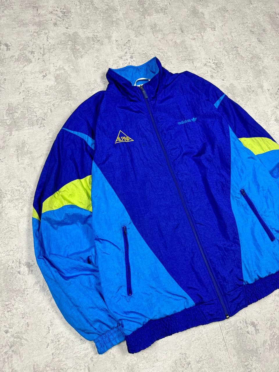 Adidas Vintage 90's Adidas ALPINA Full Tracksuit Nylon Blue Size US M / EU 48-50 / 2 - 5 Thumbnail