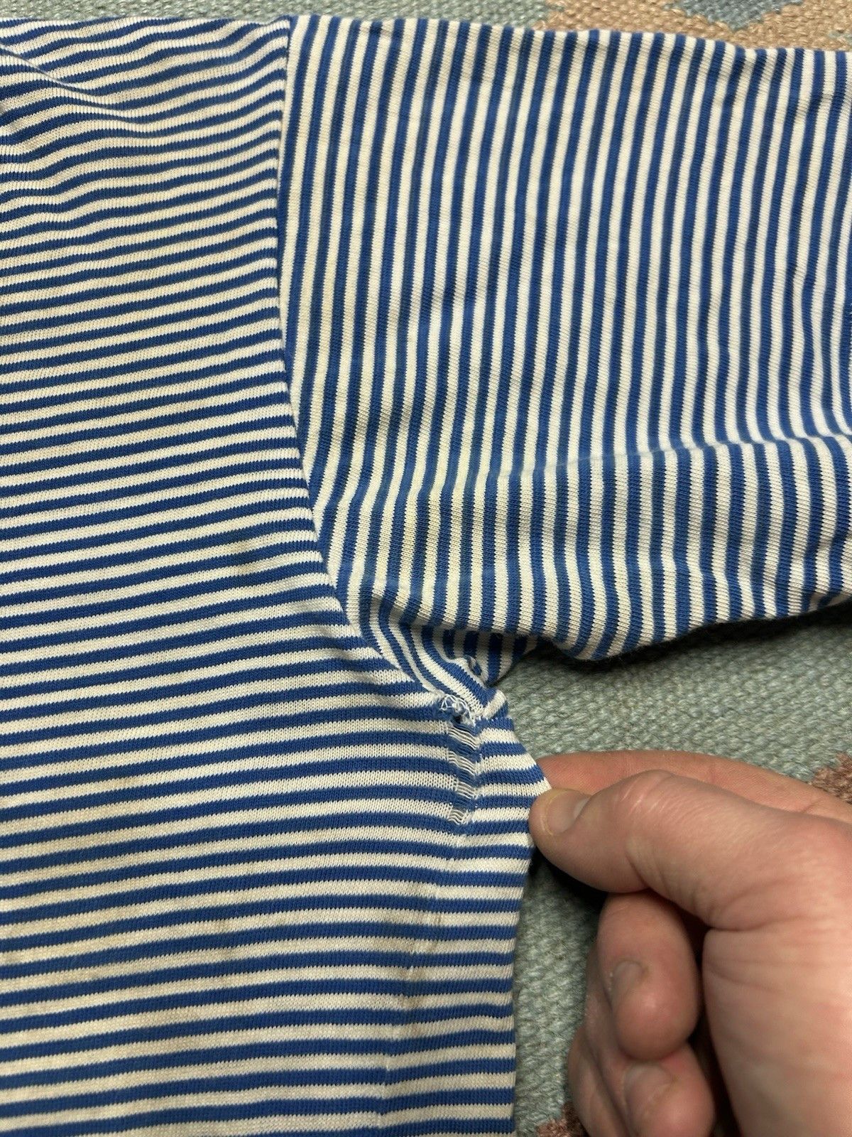 Vintage 60s striped t shirt Penneys Towncraft distress grunge soft S Size US S / EU 44-46 / 1 - 5 Thumbnail