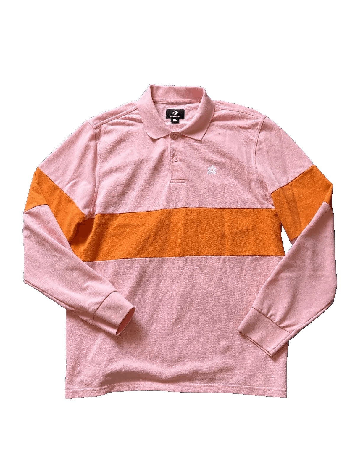 Converse × Golf le Fleur Converse x Golf Wang Le Fleur Pink Long Sleeve Polo Shirt Size US XL / EU 56 / 4 - 1 Thumbnail