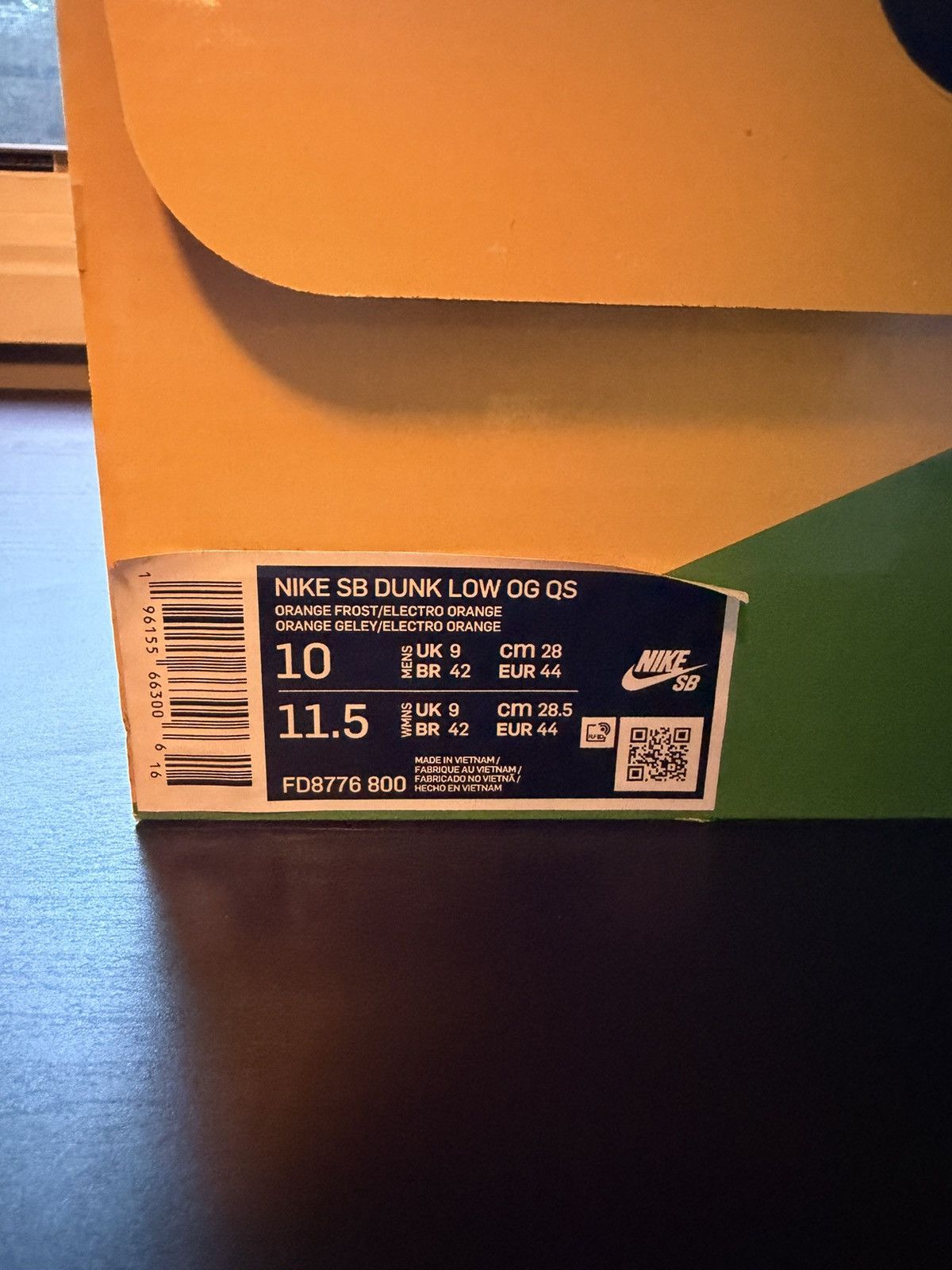 Nike Nike SB Dunk Low Concepts Orange Lobster Size US 10 / EU 43 - 3 Thumbnail