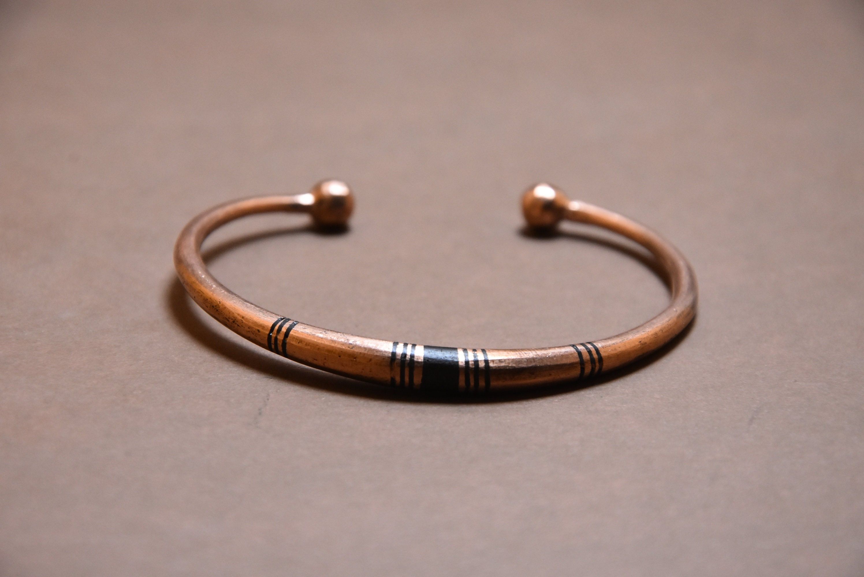 Handmade × Jewelry Cuff Tuareg Red Copper , Bracelet Red Copper Size ONE SIZE - 2 Thumbnail