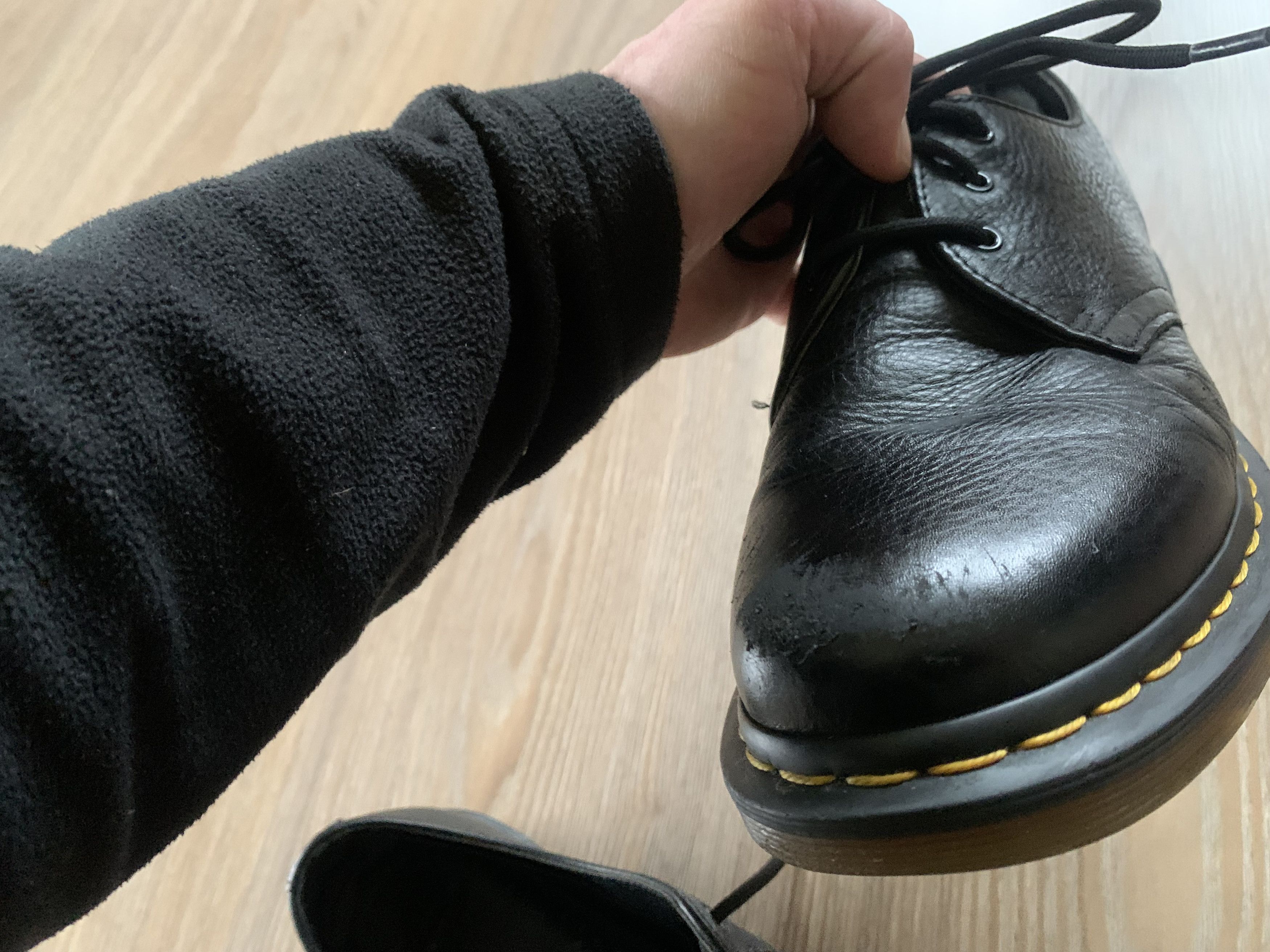 Dr. Martens Dr. Martens 1461 Black Smooth Leather Shoes Size US 6 / EU 39 - 8 Thumbnail