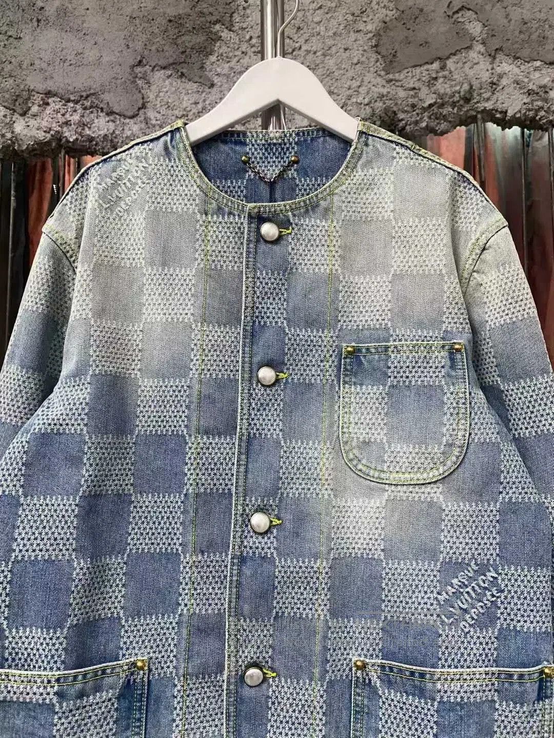 Louis Vuitton louis vuitton checkered denim jacket. Size US L / EU 52-54 / 3 - 3 Thumbnail