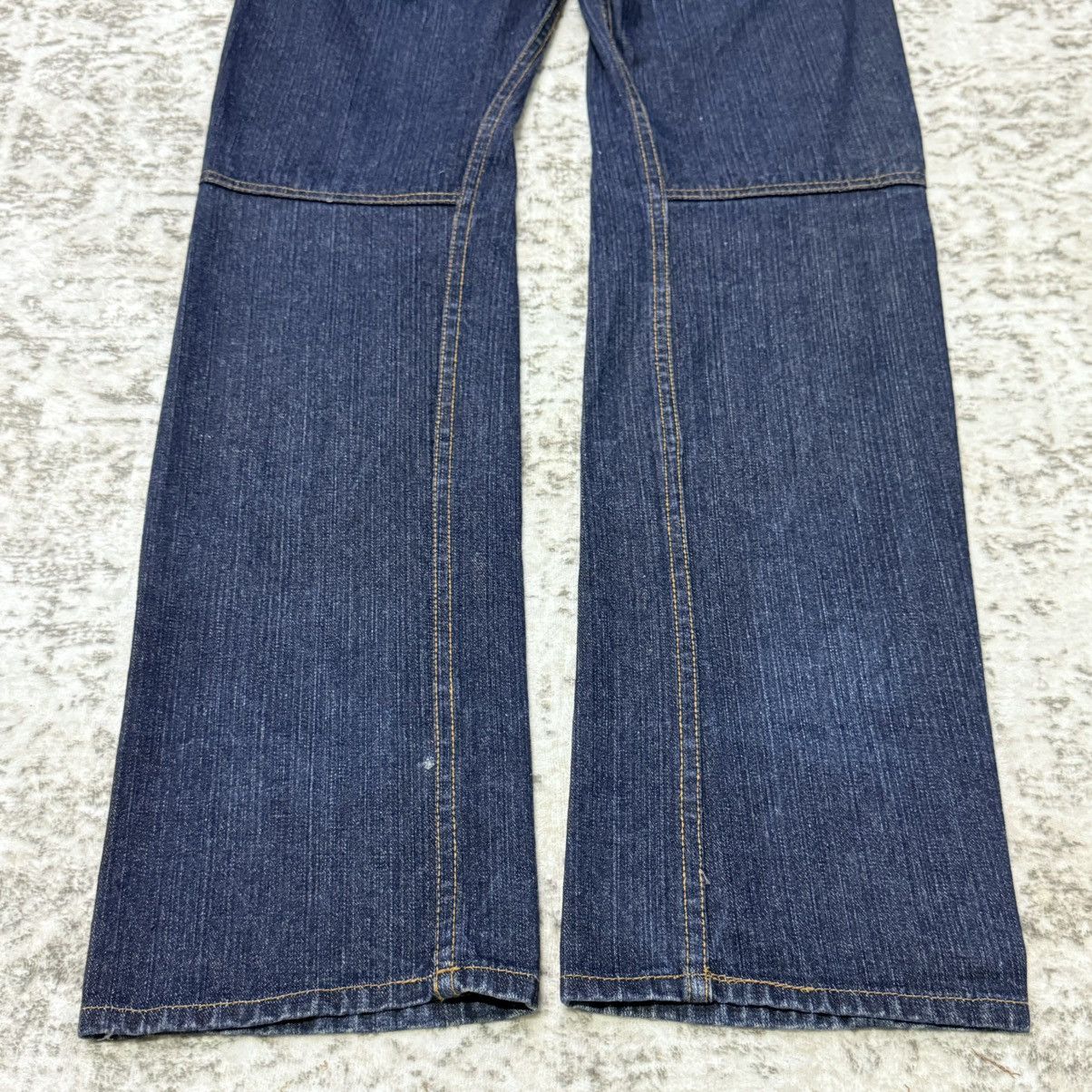 Japanese Brand 2000s Rimaster Japan Double Waist Twisted Seam Jeans Size US 30 / EU 46 - 4 Thumbnail