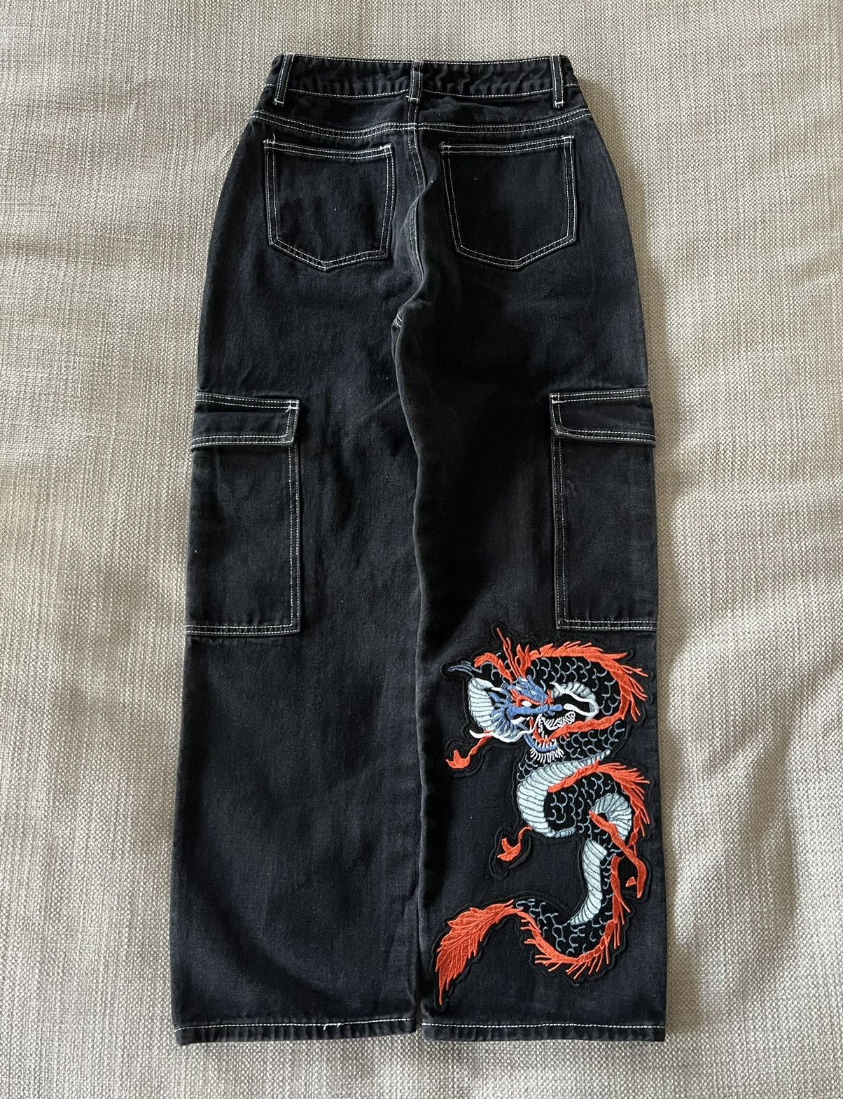 Japanese Brand × Vintage Vintage 💥 Jeans Dragon Pants style Ed Hardy Y2K Size US 26 / EU 42 - 1 Thumbnail