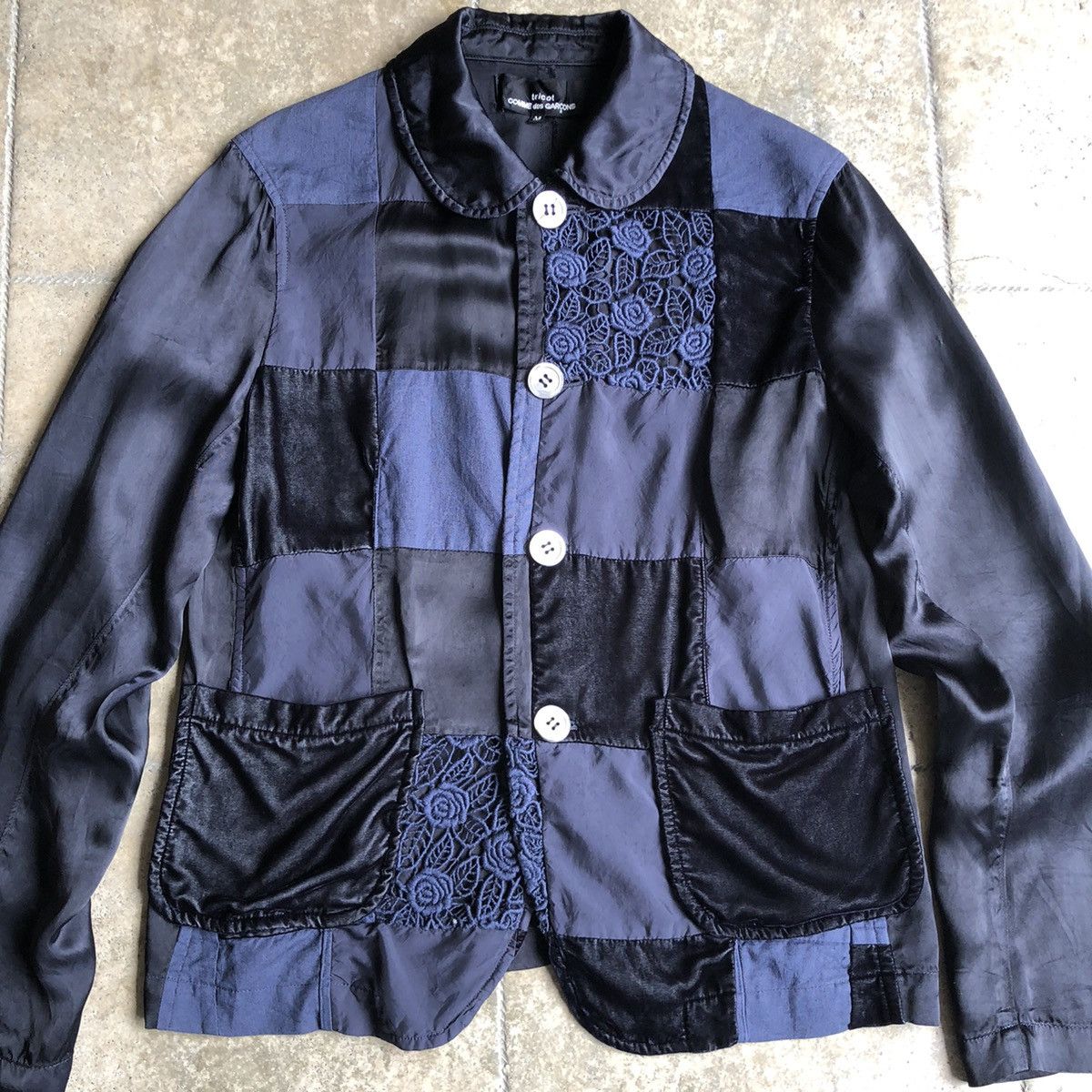 Junya Watanabe × Tricot Comme des Garcons tricot COMME des GARCONS patchwork Size M / US 6-8 / IT 42-44 - 2 Thumbnail