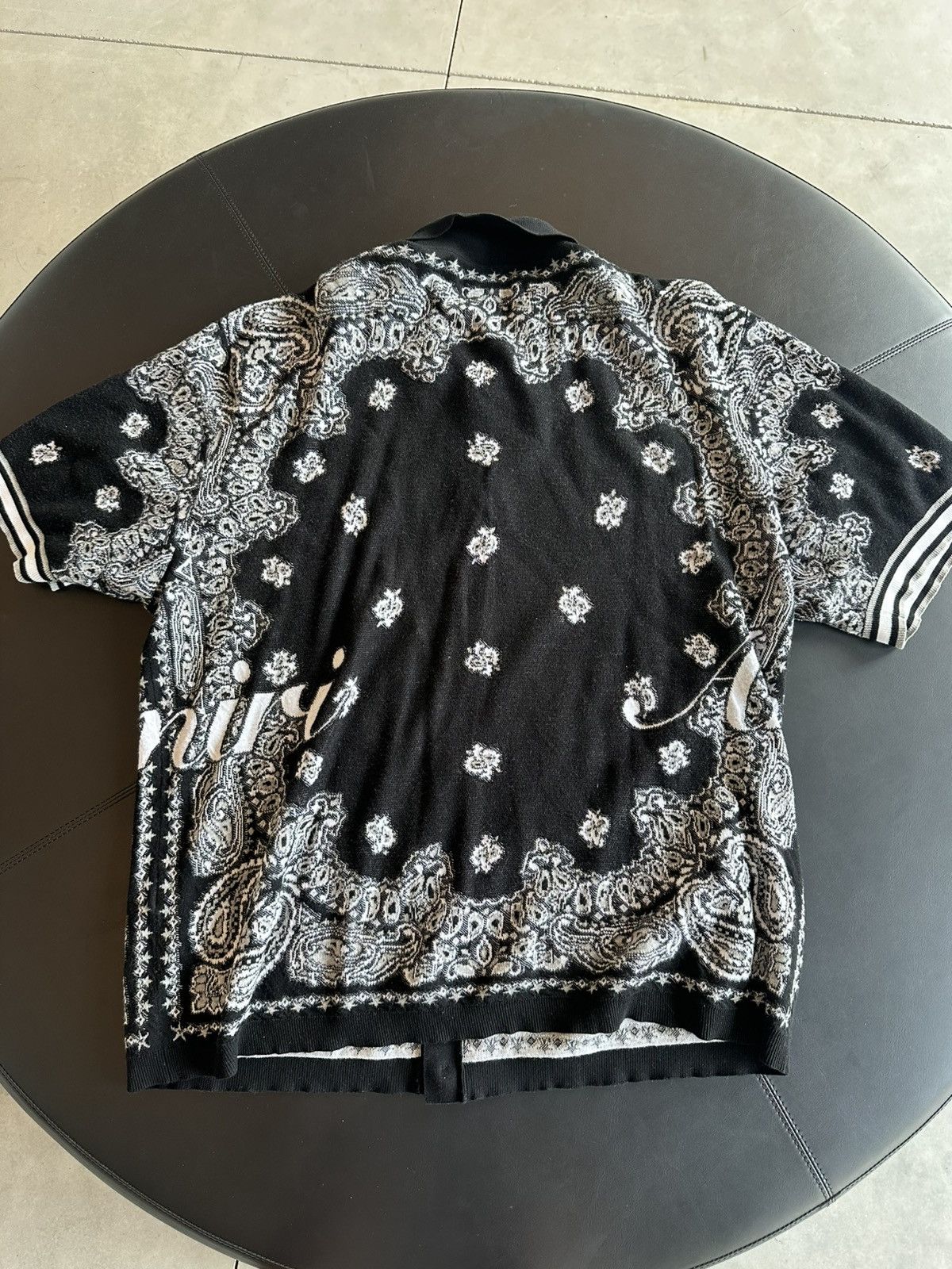 Amiri Amiri Bandana Button Up Shirt Black White Size US XXL / EU 58 / 5 - 3 Thumbnail