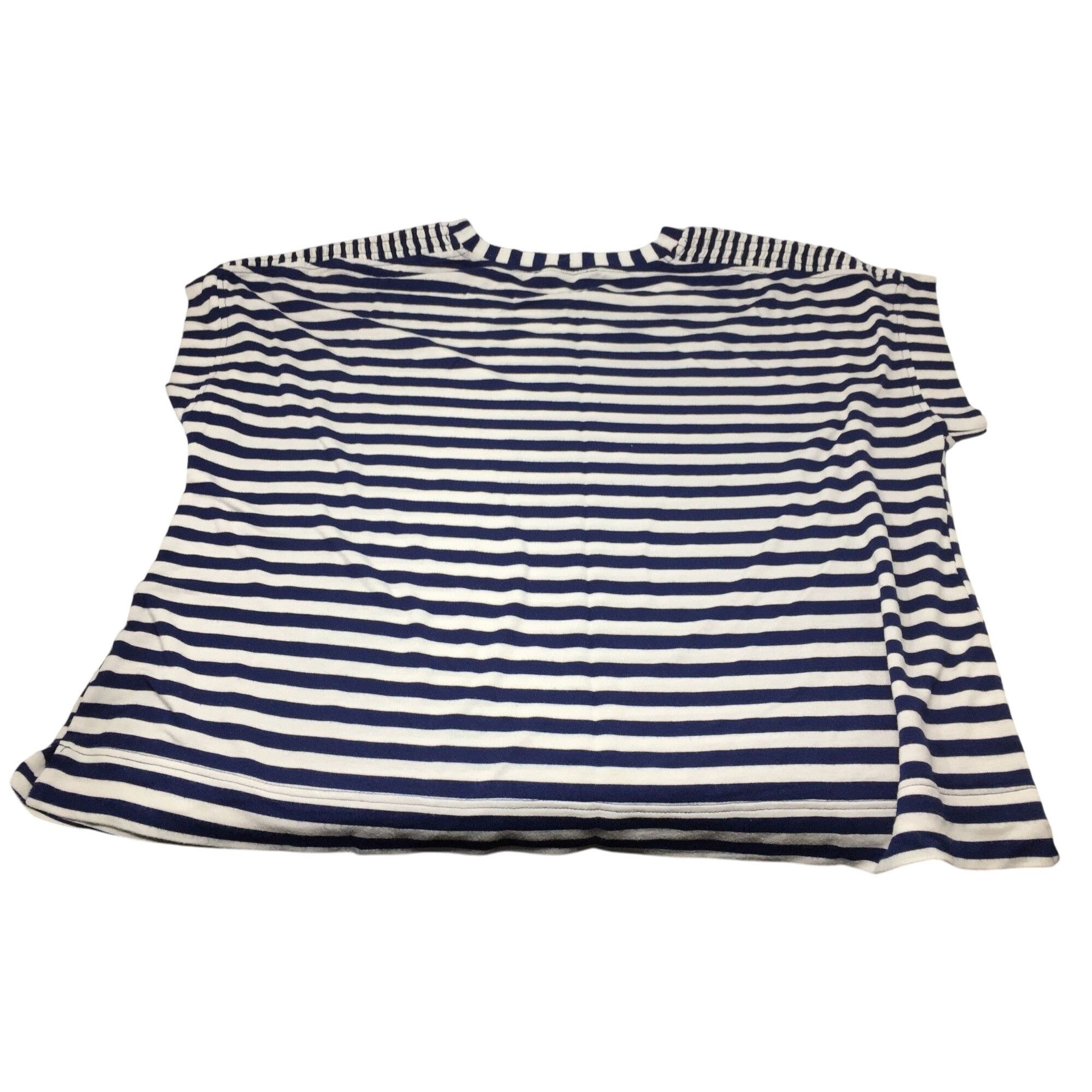 Other JANE + DELANCE BLUE AND WHITE STRIPED WOMENS SHIRT SIZE 2X Size XXL / US 16-18 / IT 52-54 - 2 Thumbnail