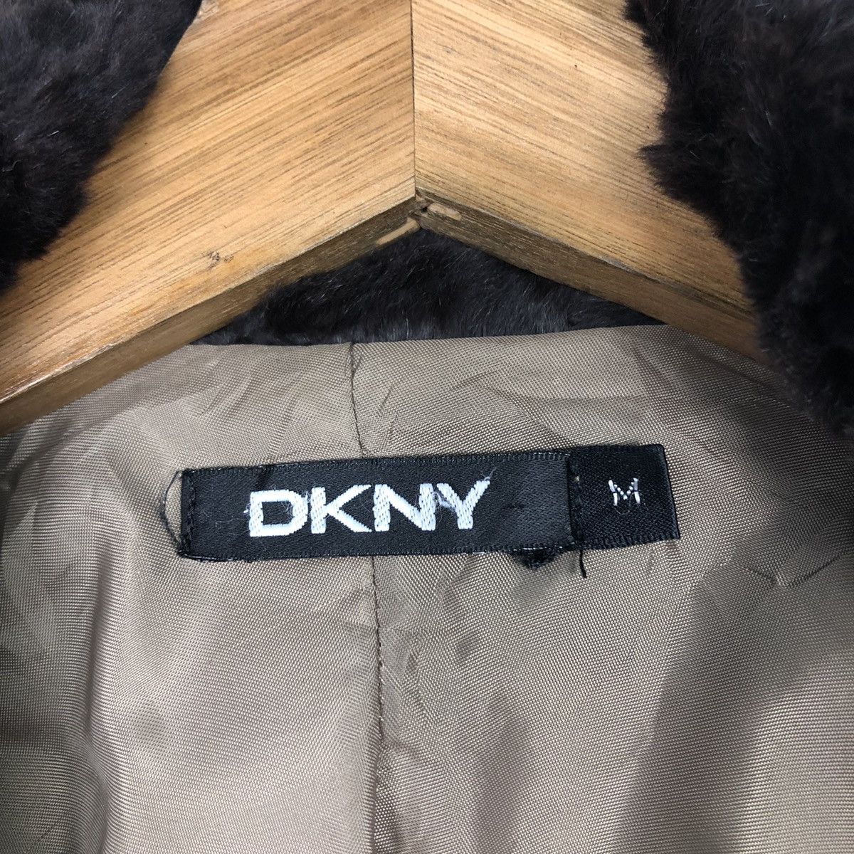 Japanese Brand 📌Vintage Wool Jacket DKNY Mink Fur Collar Size US M / EU 48-50 / 2 - 16 Thumbnail