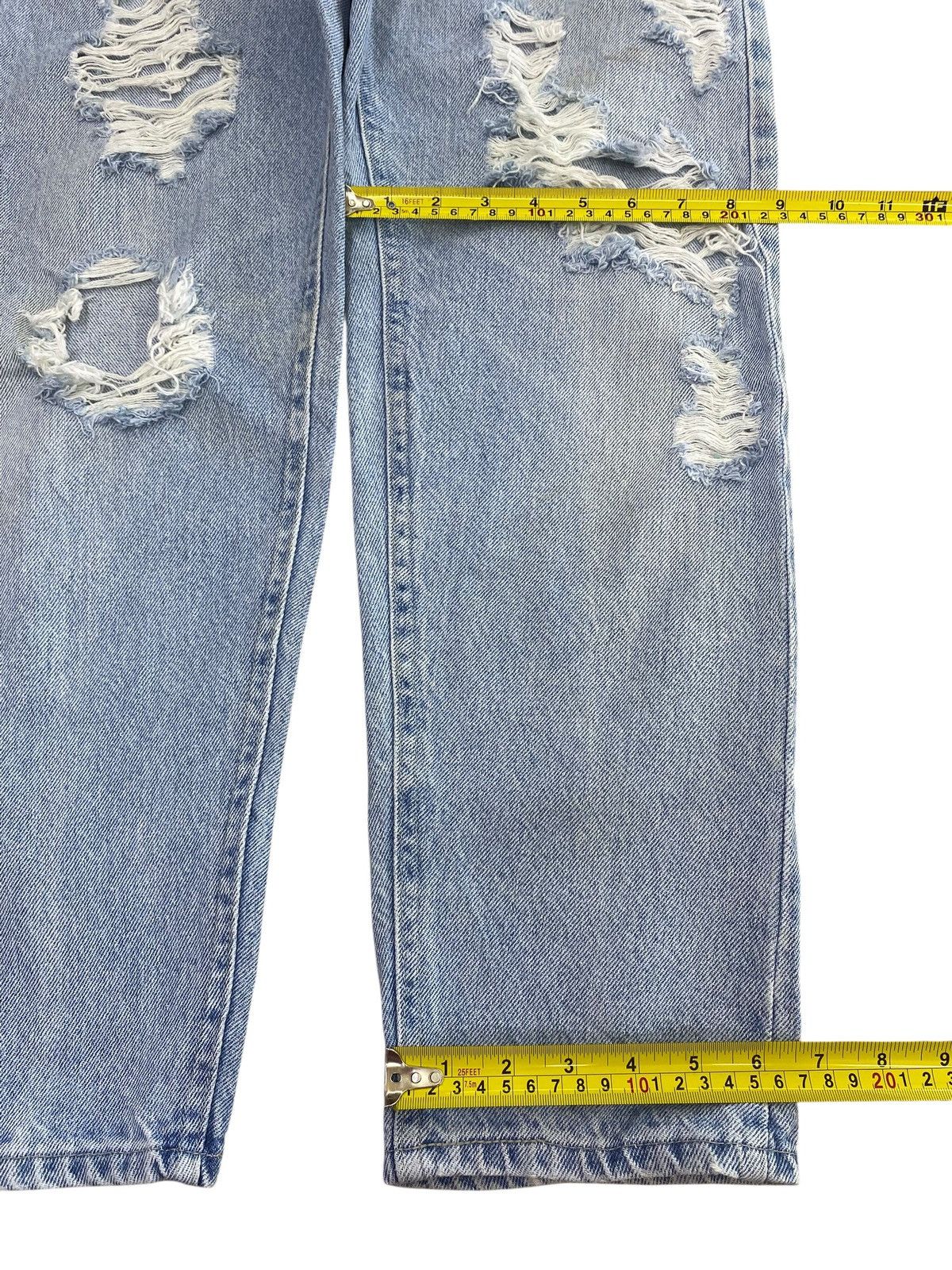 Other Denim Riders Acid Blue Wash Style Distressed Jeans Size US 28 / EU 44 - 8 Thumbnail