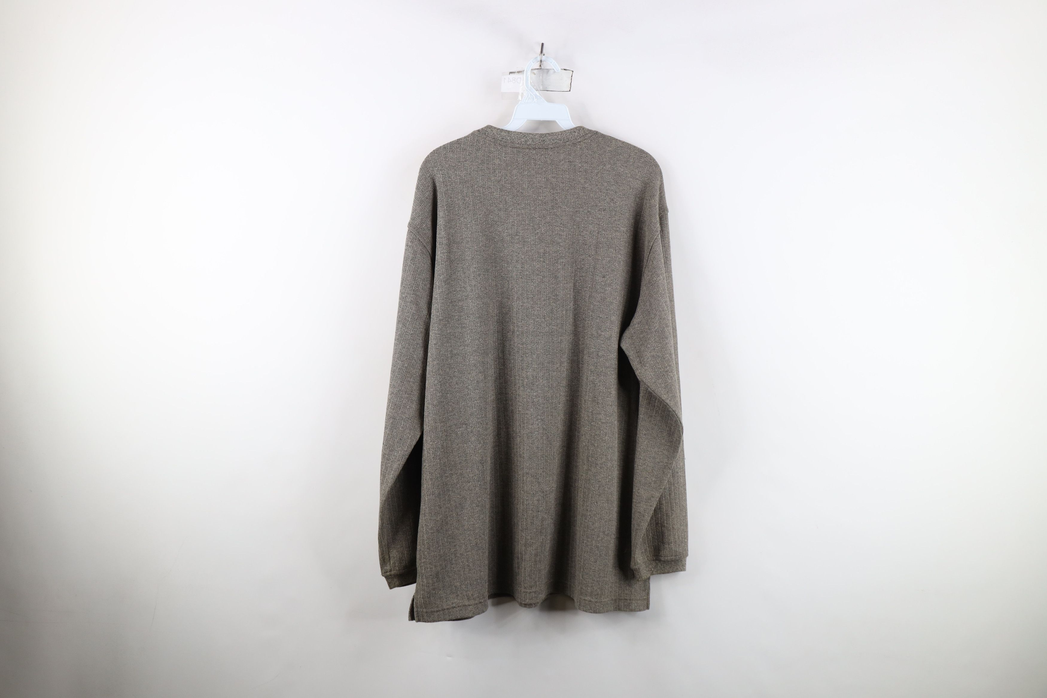 Vintage Vintage 90s Streetwear Knit Long Sleeve Henley T-Shirt Size US L / EU 52-54 / 3 - 12 Thumbnail