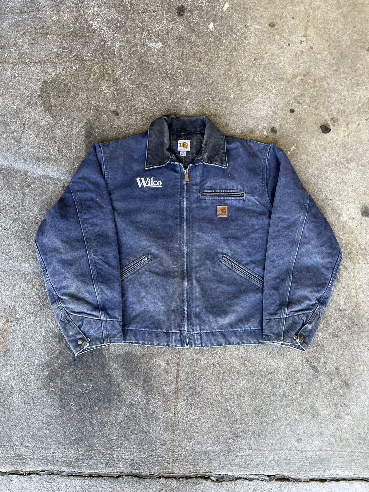 Image of Navy Carhartt J97 Detroit Jacket Petrol, Men's (Size XL)