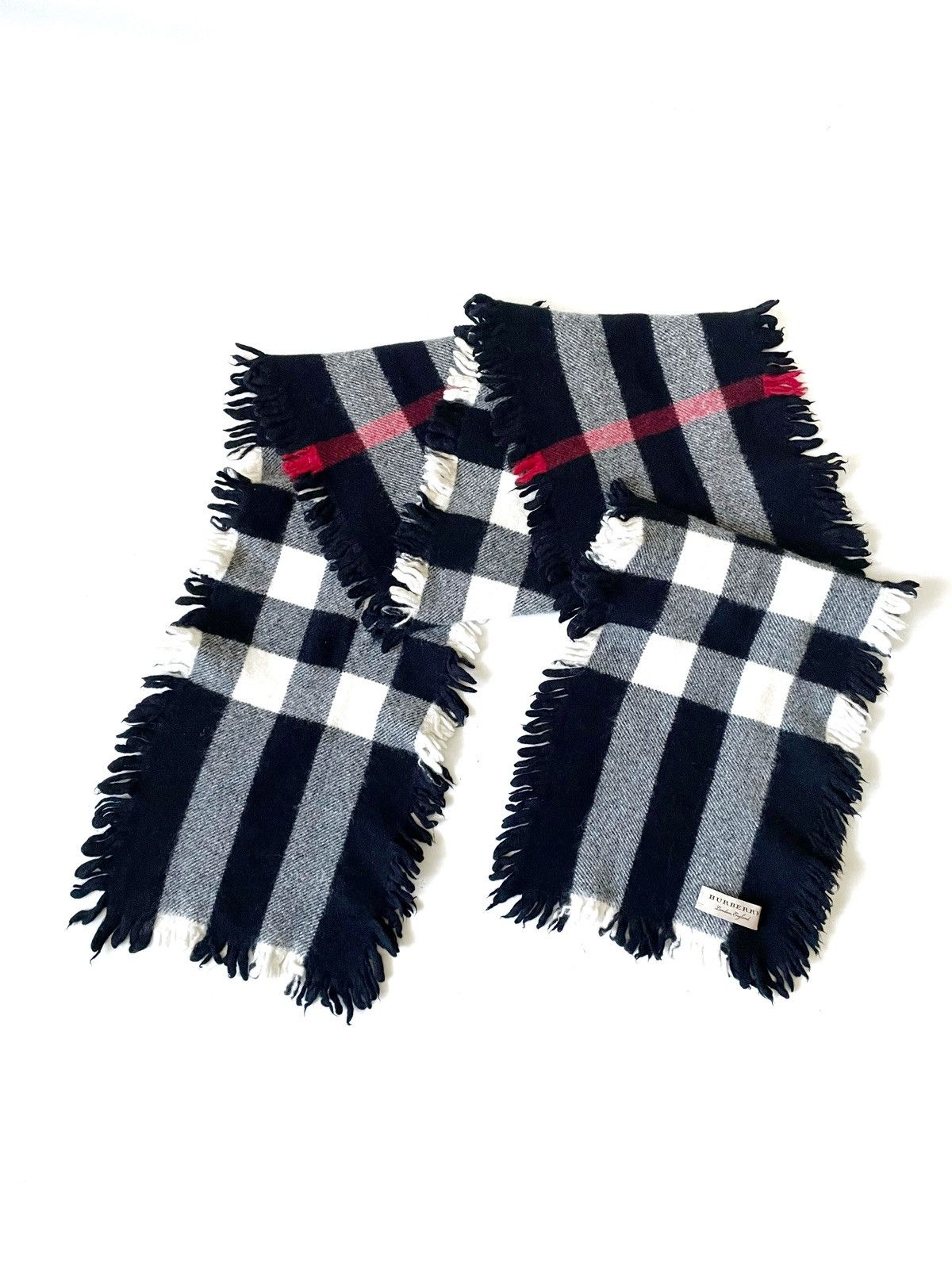 Burberry Burberry Scarf Blue Check Print Luxury Style Neck Warmer Size ONE SIZE - 2 Thumbnail