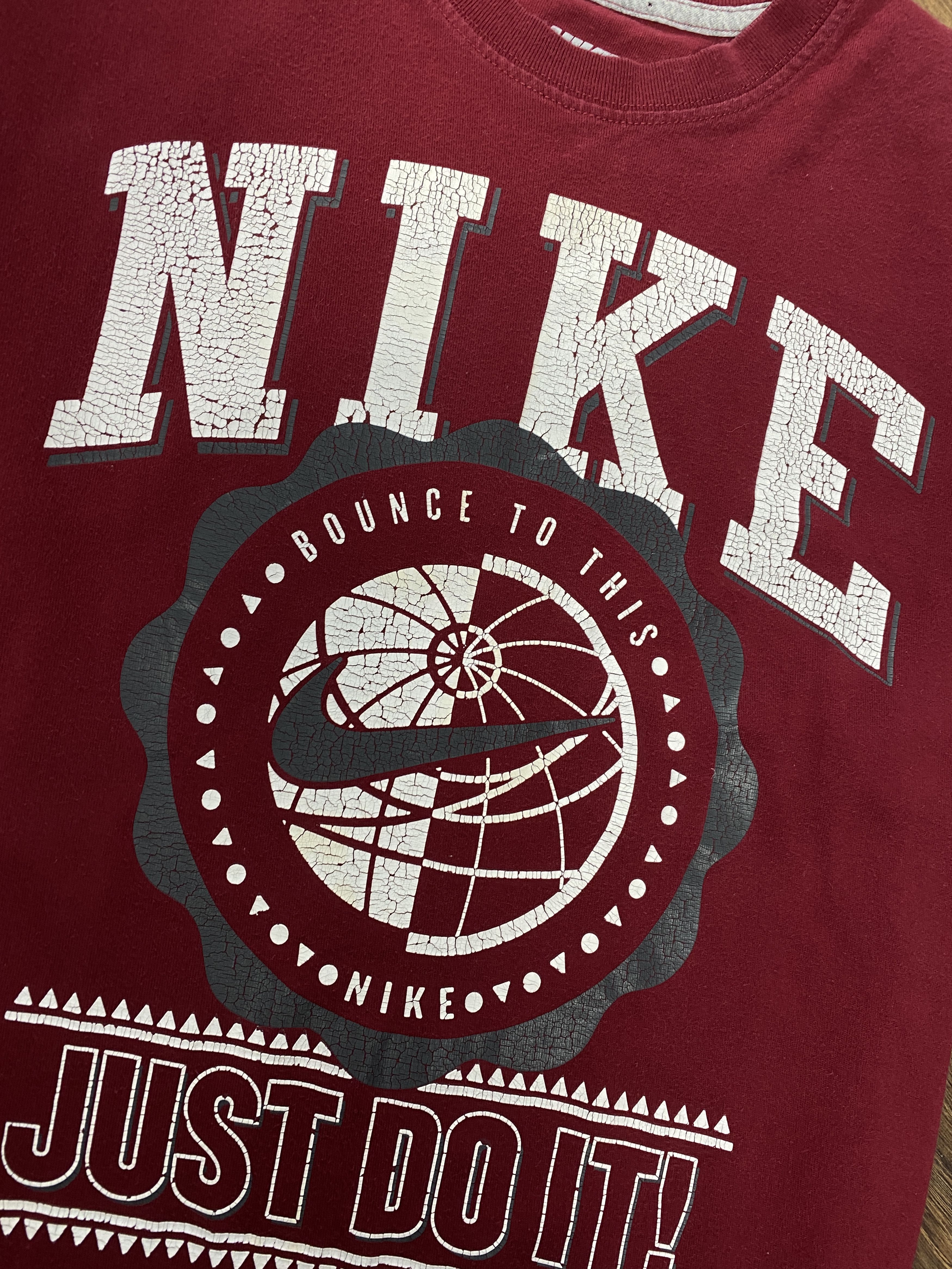 Nike Nike Vintage big logo t-shirt Just do it Size US L / EU 52-54 / 3 - 3 Thumbnail