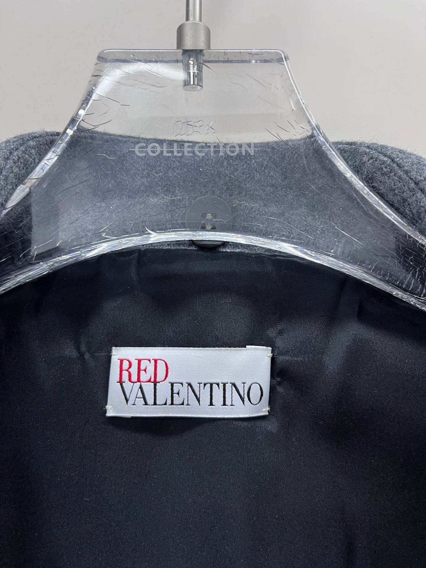 Valentino gray wool coat with embroidered details Size US M / EU 48-50 / 2 - 2 Thumbnail