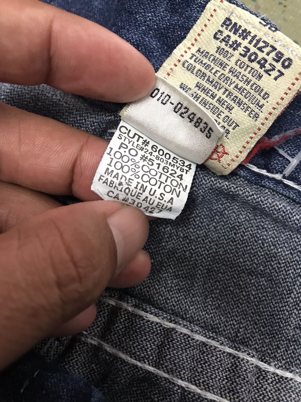 True Religion Vtg True Religion Joey Super T Distressed Short Baggy Jeans Size US 38 / EU 54 - 7 Thumbnail