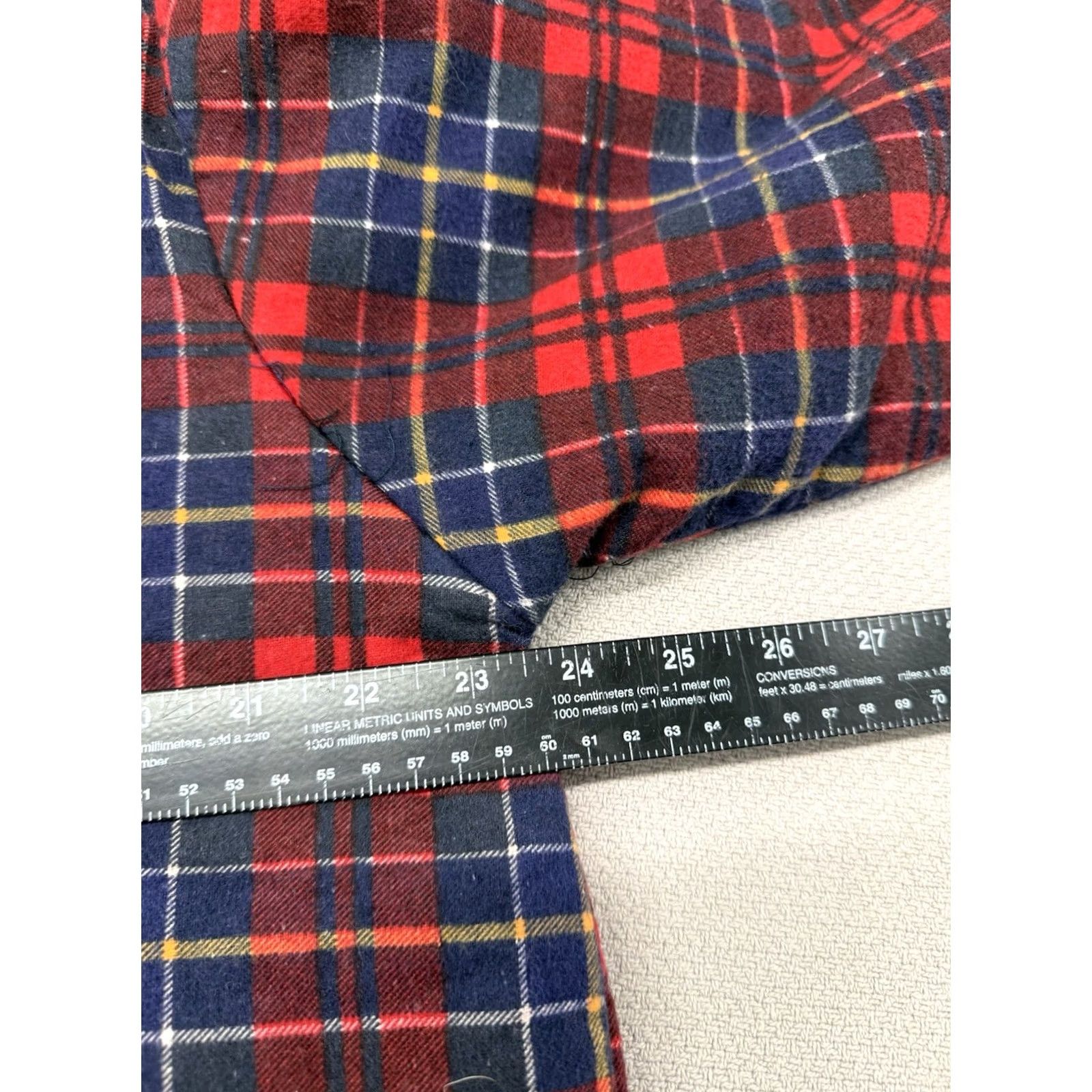 Vintage VINTAGE Big Smith Quilt Lined Flannel Jacket Shacket Plaid Men L Red 80s 90s Outdoor Hiking Walking Quilted Button Pocket Mens Size US L / EU 52-54 / 3 - 4 Thumbnail