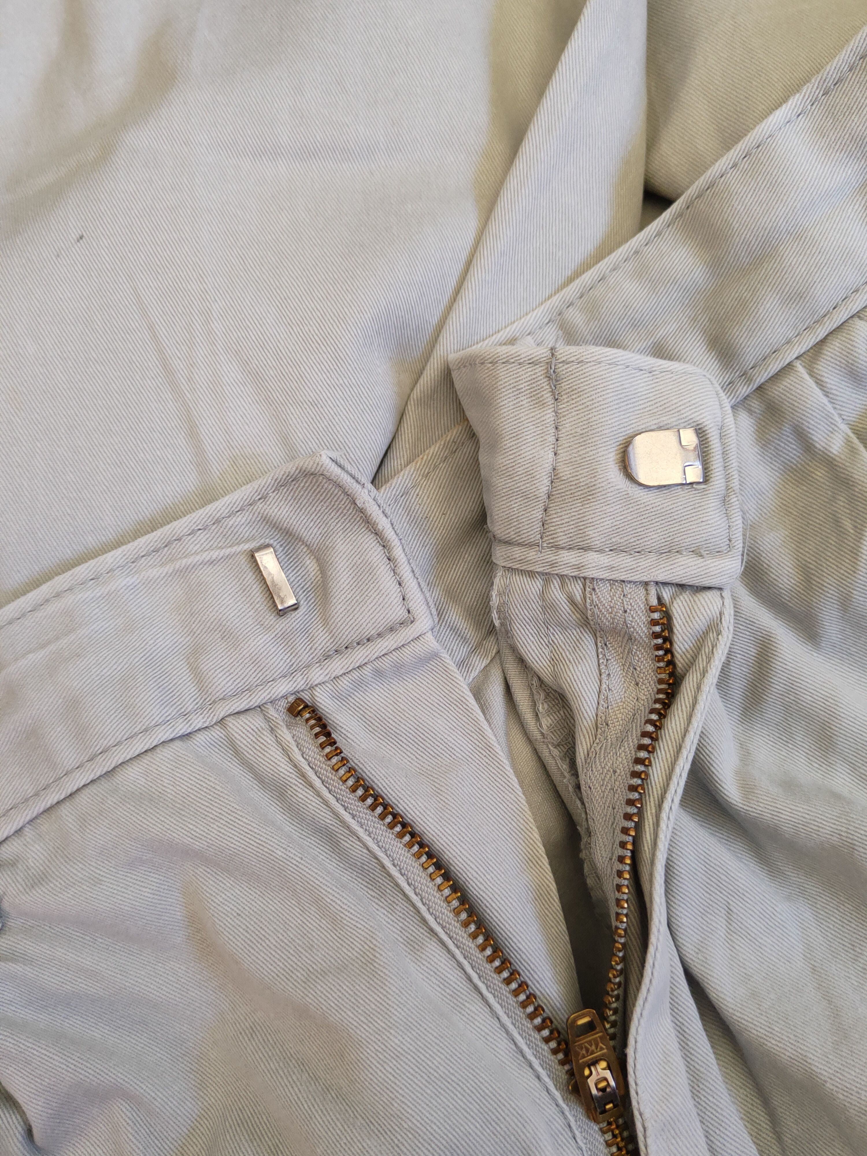 Japanese Brand Xebec Light Gray Multipocket Tactical Cargo Pants #S1750 Size US 31 - 17 Thumbnail