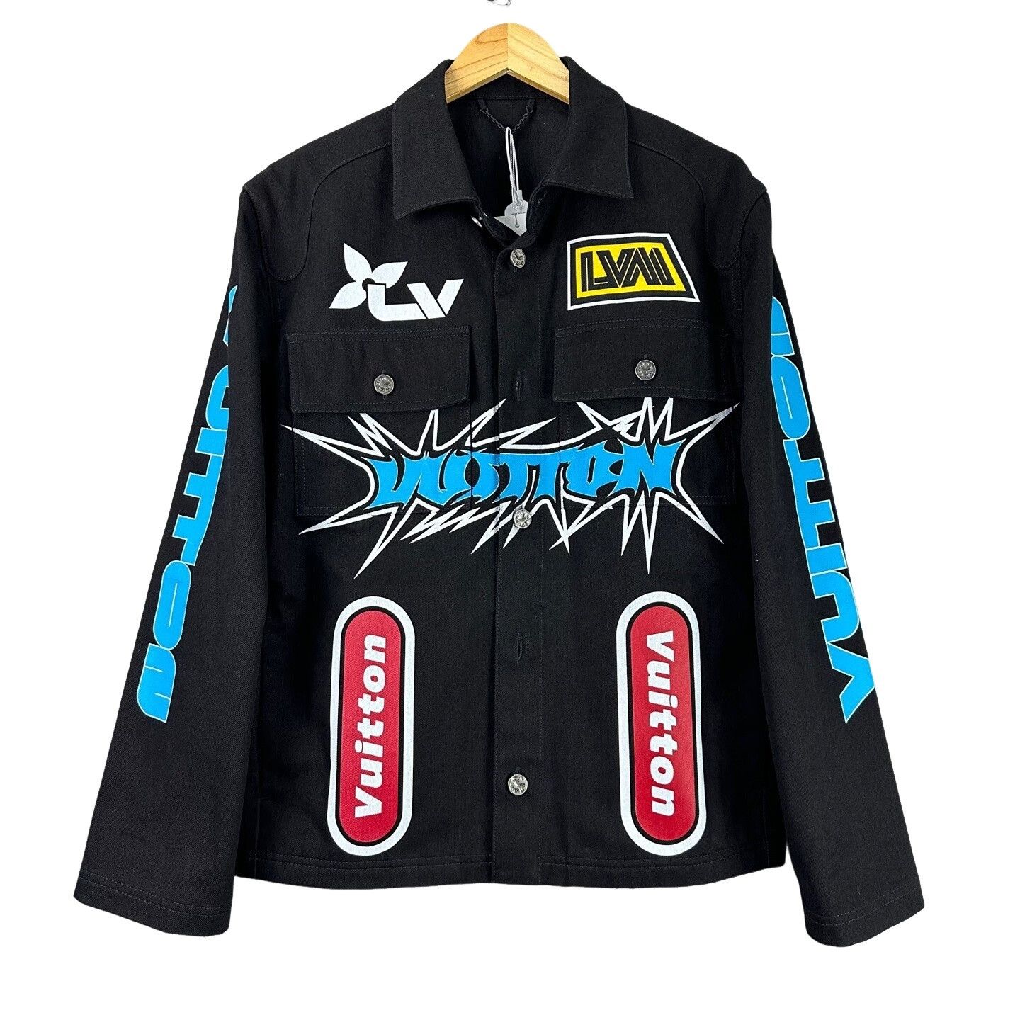 Louis Vuitton Louis Vuitton Graffiti Patch Denim Jacket 48 Size US M / EU 48-50 / 2 - 1 Thumbnail