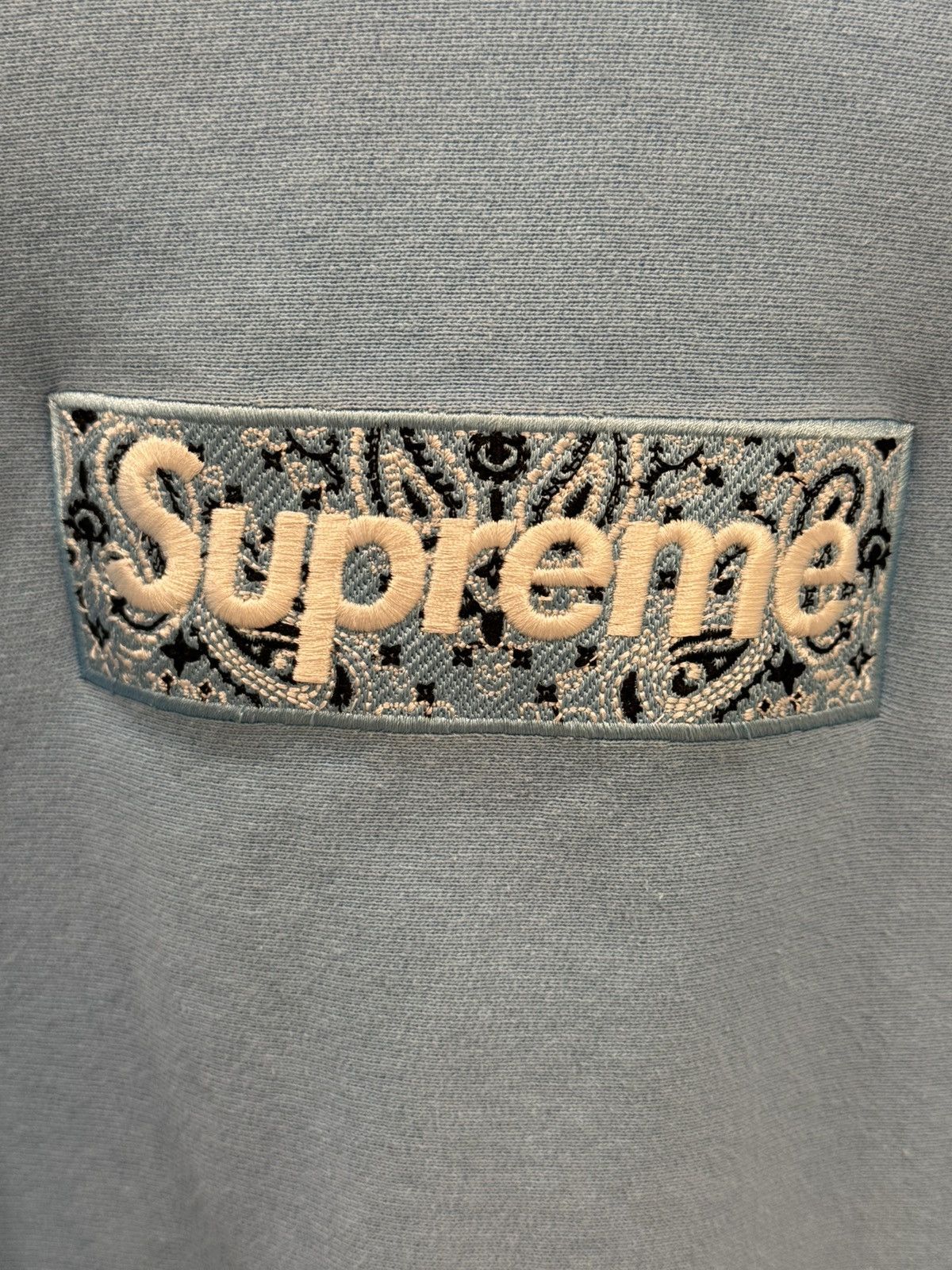 Supreme Supreme Bandana Box Logo Hooded Sweatshirt Light blue Size US S / EU 44-46 / 1 - 2 Thumbnail