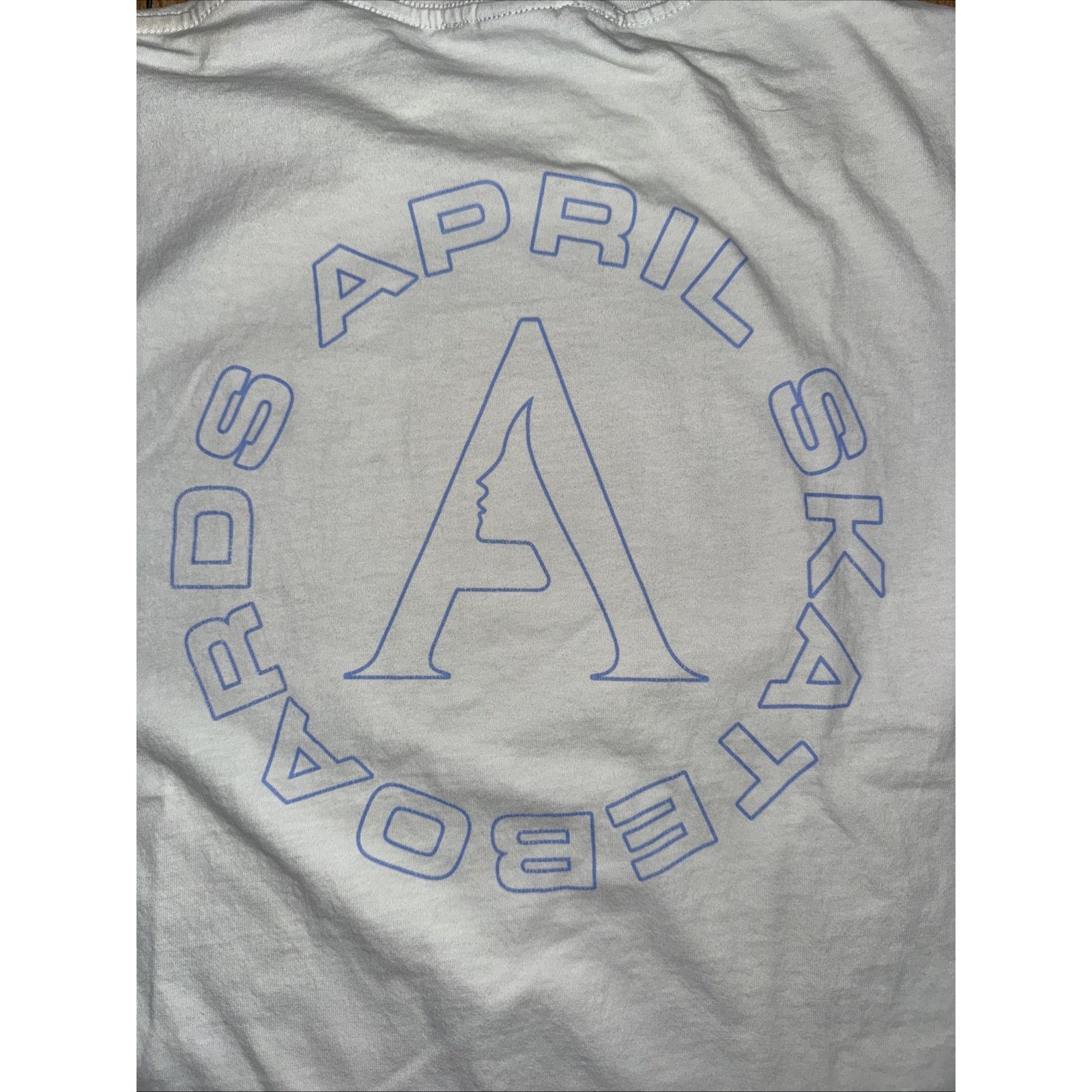 Vintage April Skateboards Graphic T-Shirt White Men’s Small 20x25 Size US S / EU 44-46 / 1 - 2 Thumbnail