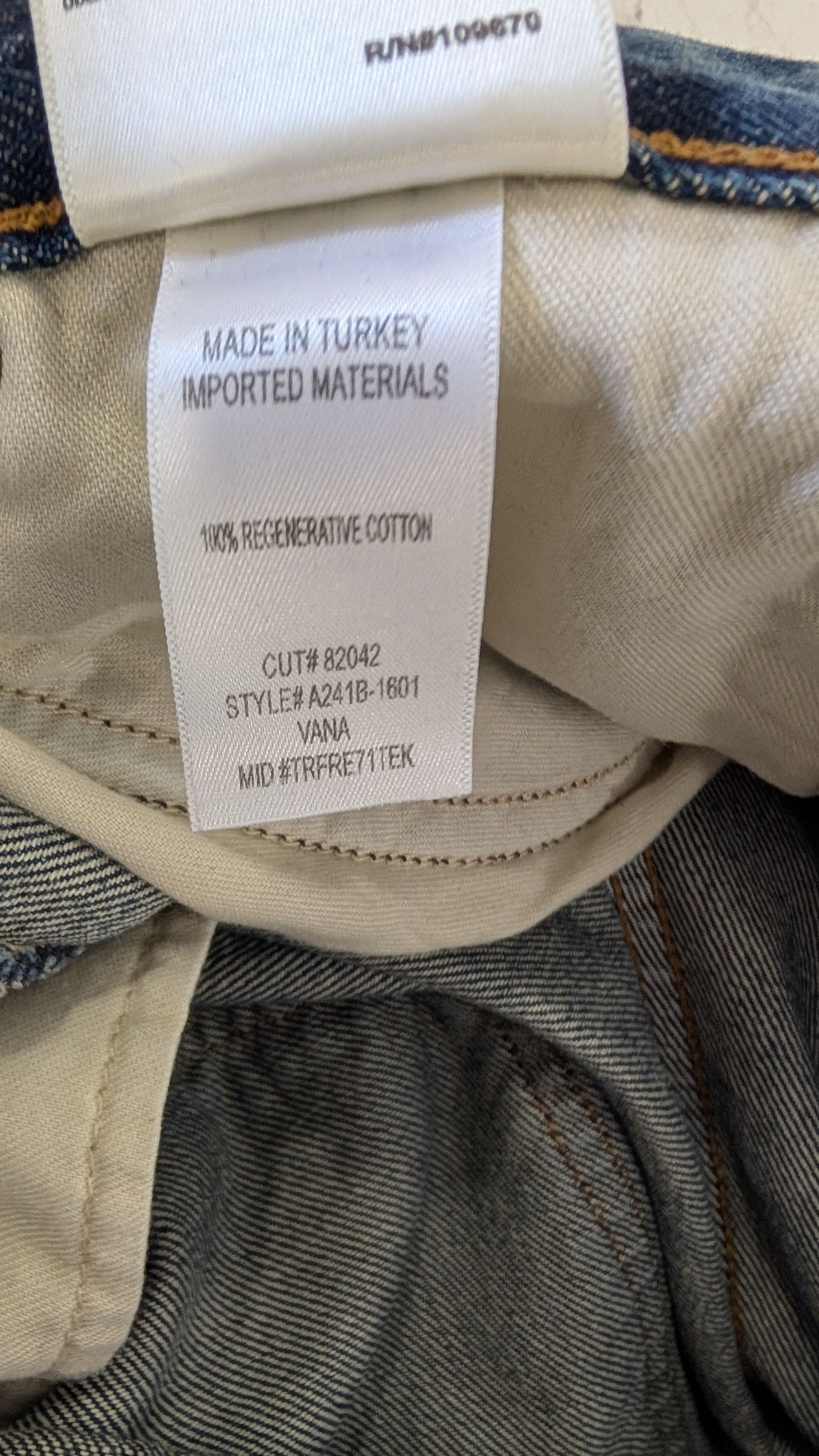 Agolde AGOLDE Vana Fold Jeans Nexus Blue Size 31 Size 31" - 9 Thumbnail