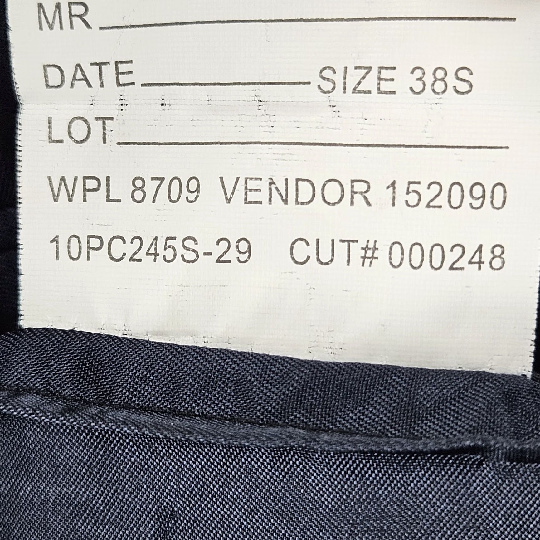 Stafford Stafford Navy Wool Blend 2 Button Single Vented Notch Blazer Sport Coat 38S Size 38R - 5 Thumbnail