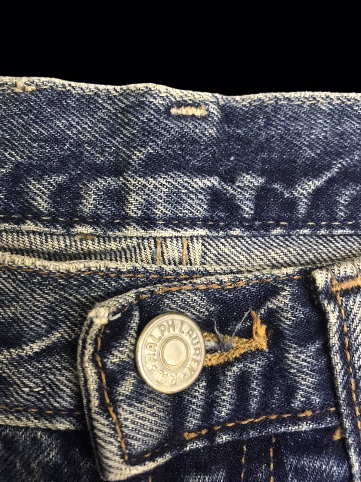 RRL Ralph Lauren 🔥RRL BLUE WASH MID RISE SLIM DENIM F116 Size US 27 - 6 Thumbnail