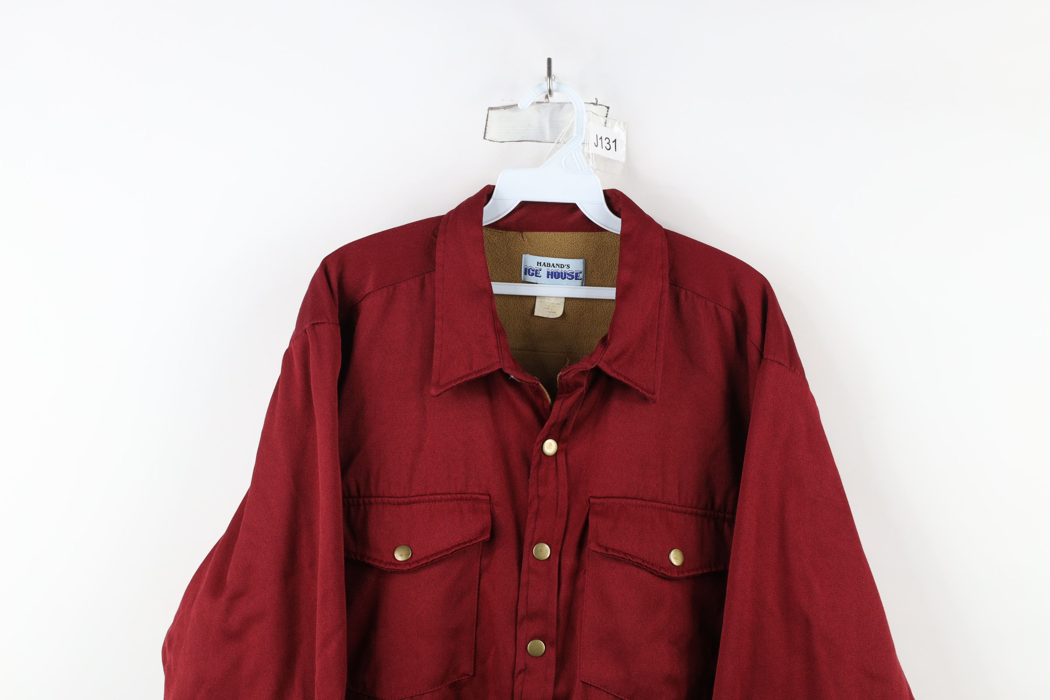Vintage Vintage 90s Streetwear Lined Button Shirt Jacket Jac Shirt Size US L / EU 52-54 / 3 - 2 Thumbnail