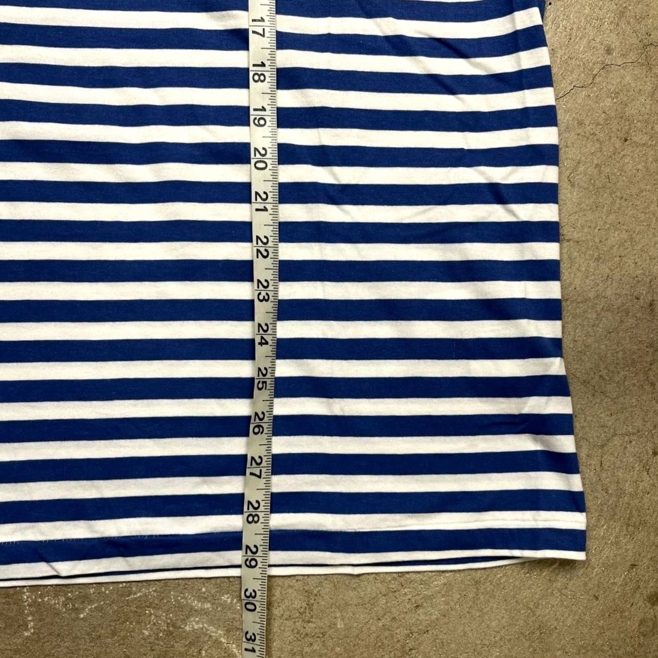 Polo Ralph Lauren Polo Ralph Lauren Striped Short Sleeve Tee Blue Stripes Preppy XL Size US XL / EU 56 / 4 - 5 Thumbnail
