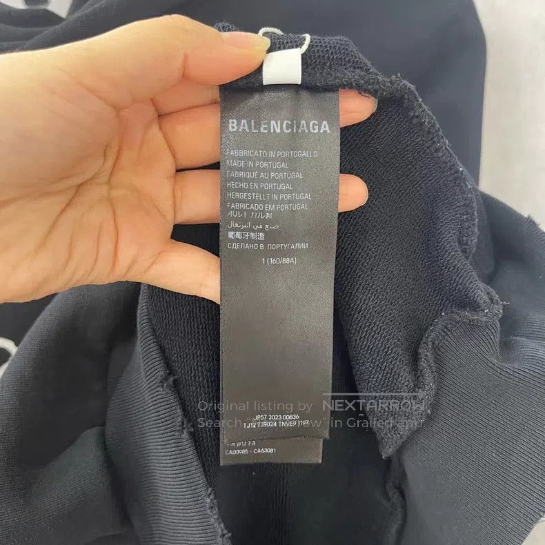 Balenciaga Balenciaga Coke Hand-Drawn Logo Printed Hooded Sweatshirt Size US S / EU 44-46 / 1 - 4 Thumbnail