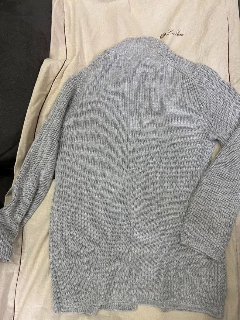 Brunello Cucinelli Brunello Cucinelli Gray Knit Coat. Size US L / EU 52-54 / 3 - 2 Thumbnail