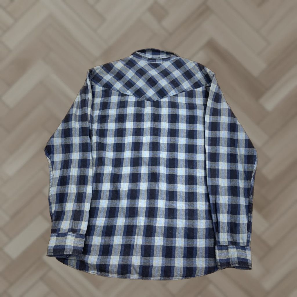 Cody James Cody James Button Up Shirt mens L Blue Plaid Pearl Snap Western Cowboy #8731 Size US L / EU 52-54 / 3 - 1 Thumbnail