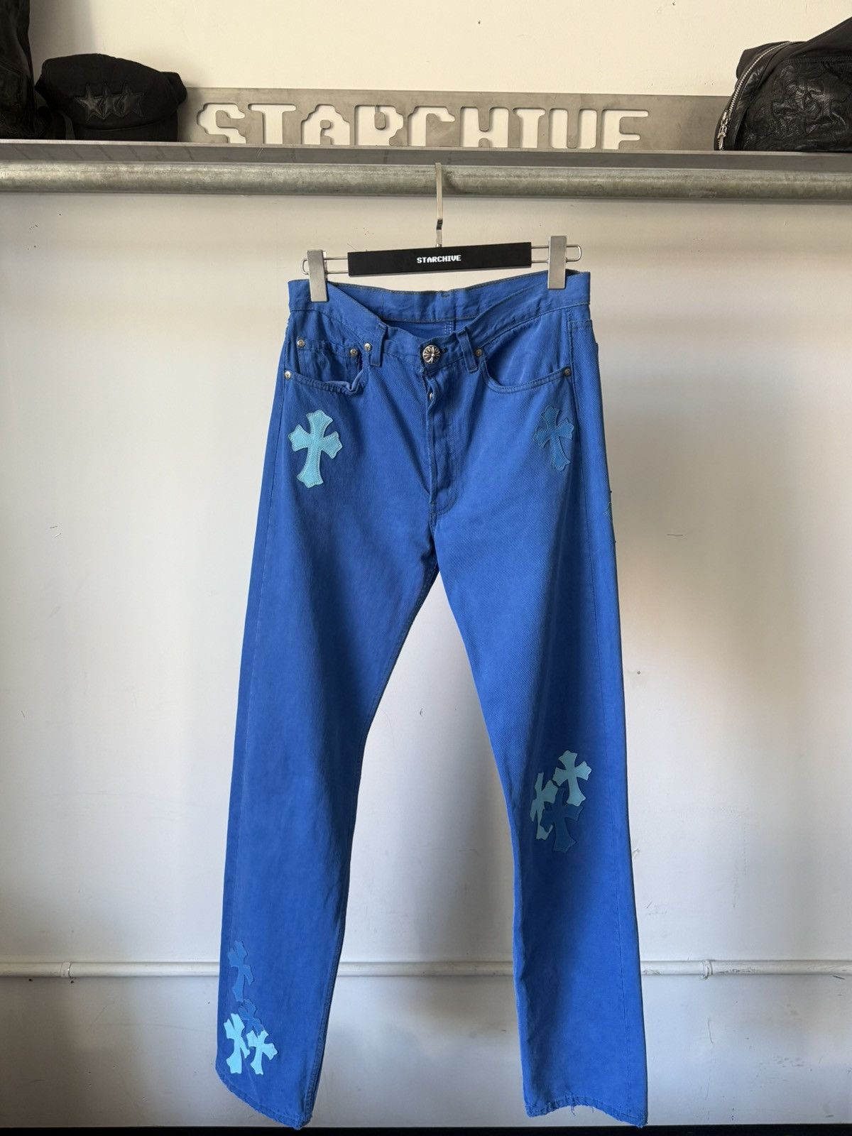 Chrome Hearts Chrome Hearts Drake Patch Levi 501 Size US 31 - 1 Thumbnail