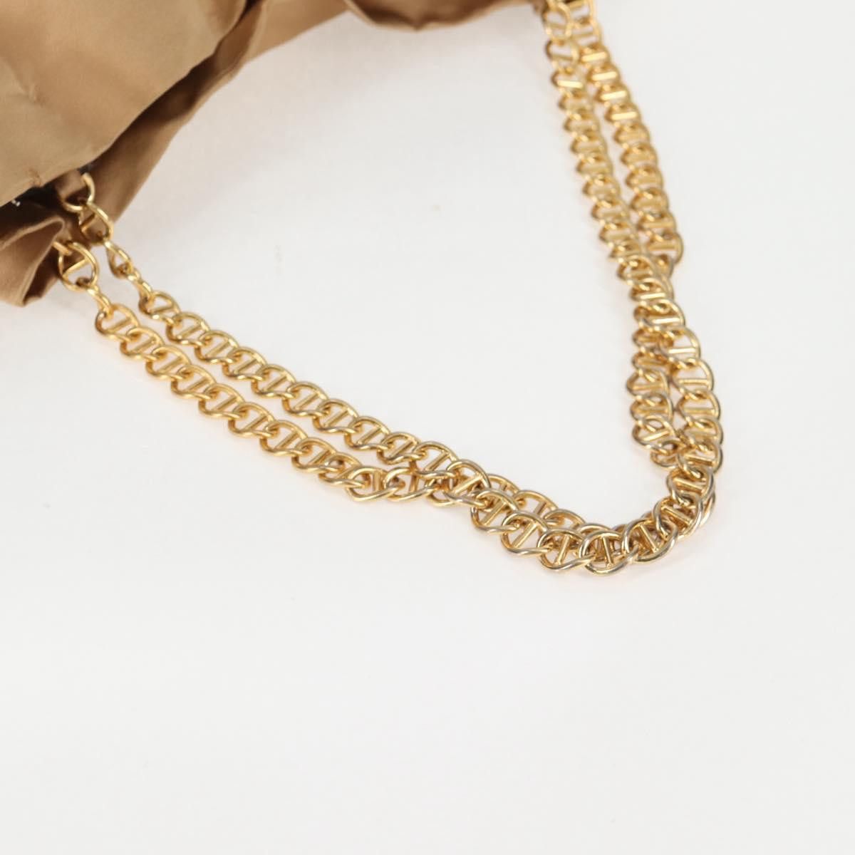 Prada PRADA Chain Tote Bag Satin Gold Size ONE SIZE - 8 Thumbnail