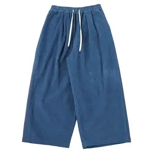 Jean 20AW Indigo Union Japan Blue Corduroy Wide Legs Pants Size US 32 / EU 48 - 2 Thumbnail